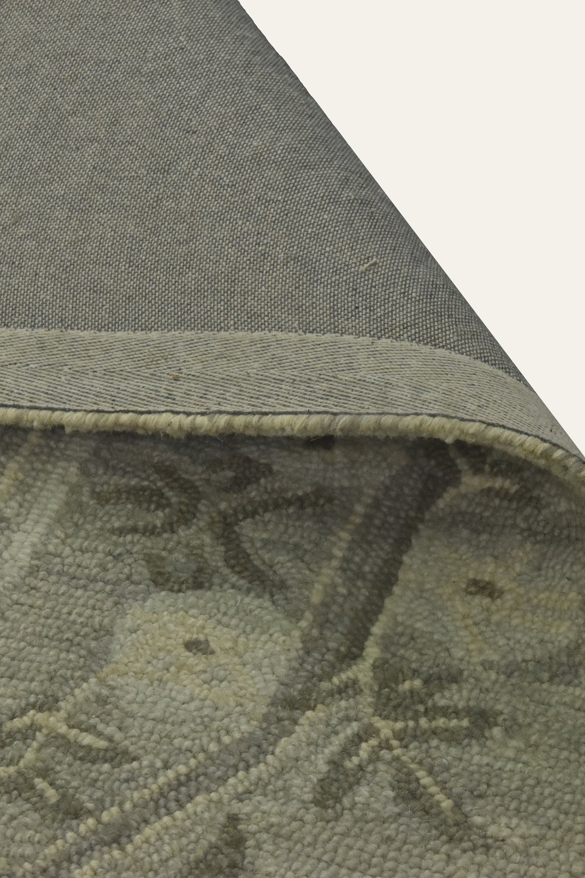 8x10 Ft. Soft Grey Botanical Wool Area Carpet