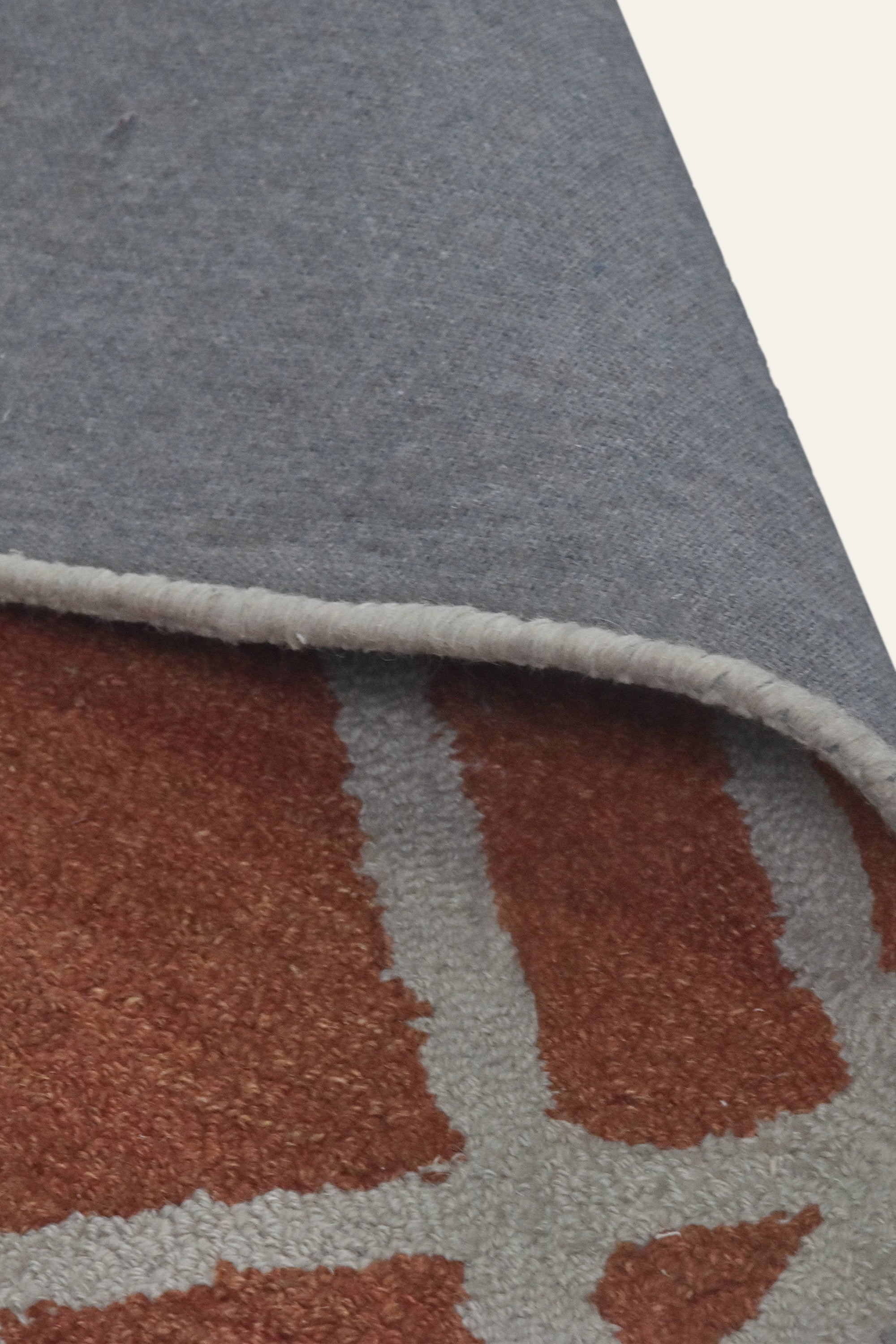 8x10 Ft. Terracotta Trellis Handtufted Wool Area Carpet