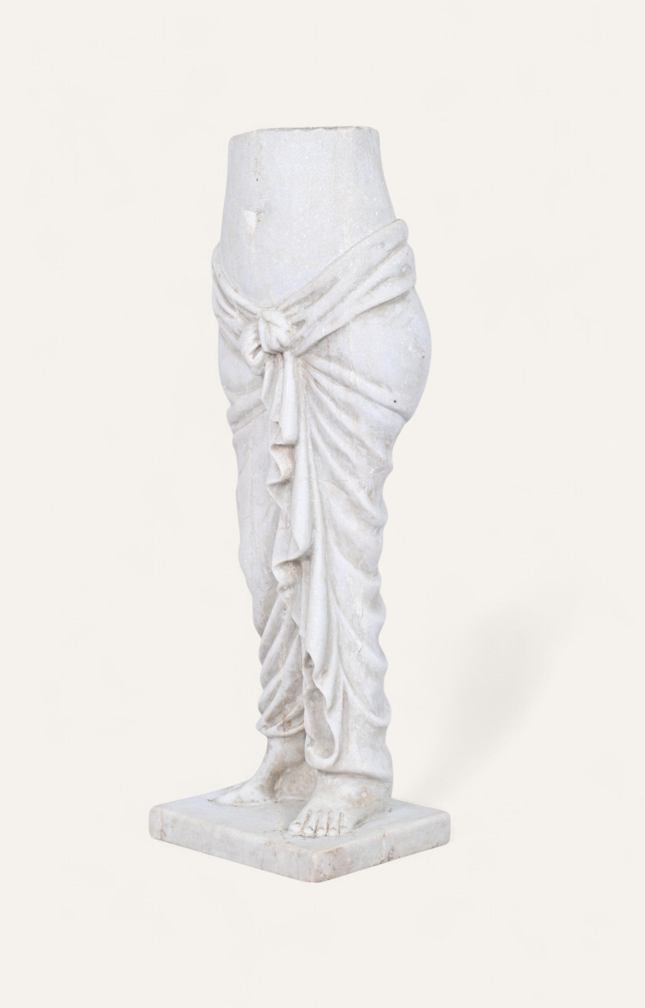 Neo-Classical Maiden Legs Marble Sculpture