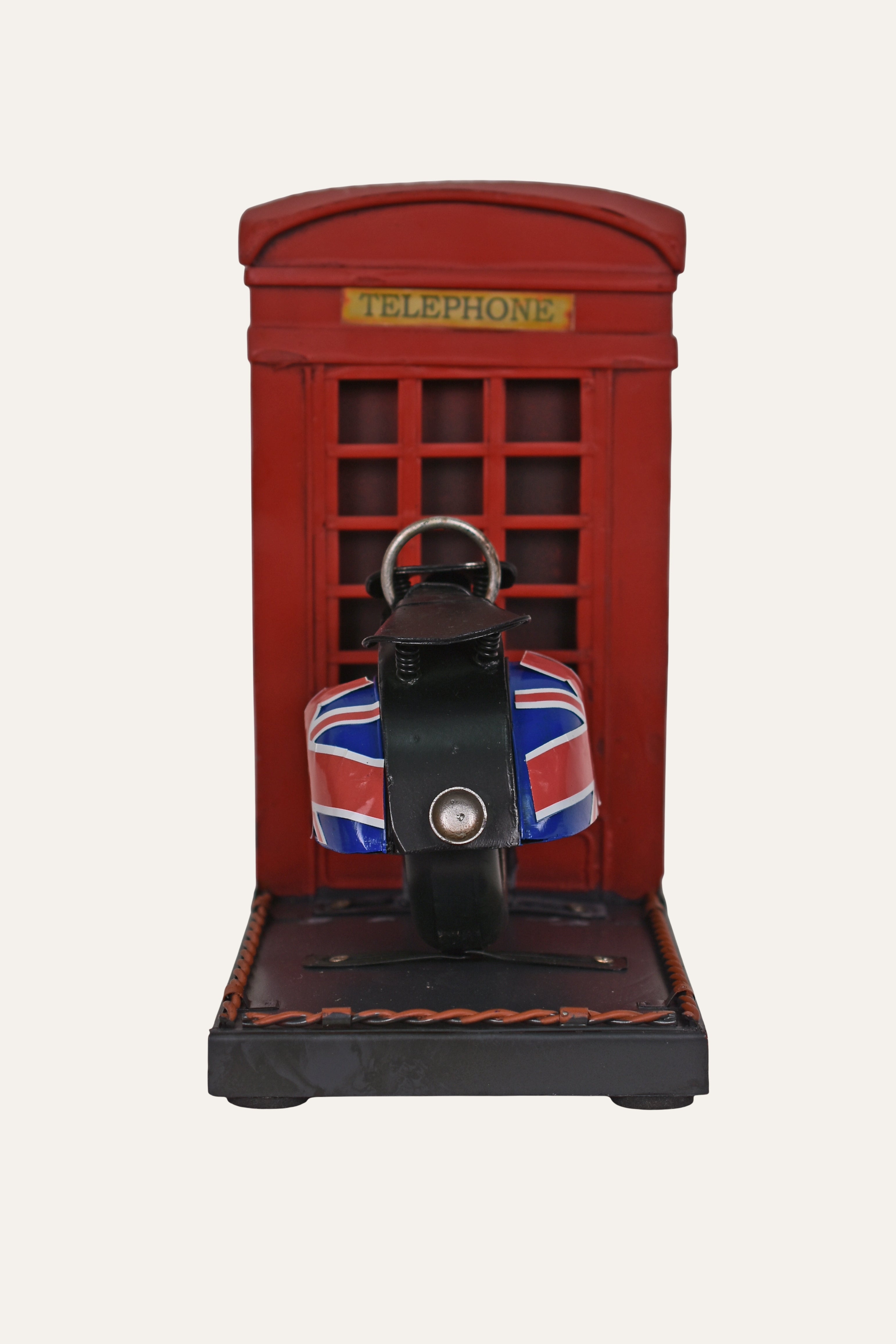 Vintage Union Jack Vespa Metal Bookends