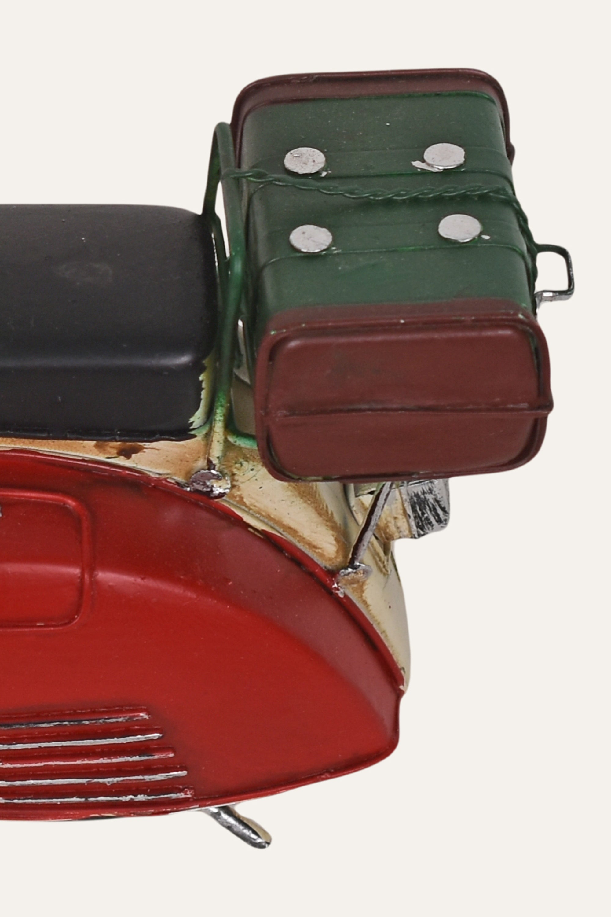 Vintage Red Vespa Metal Decor