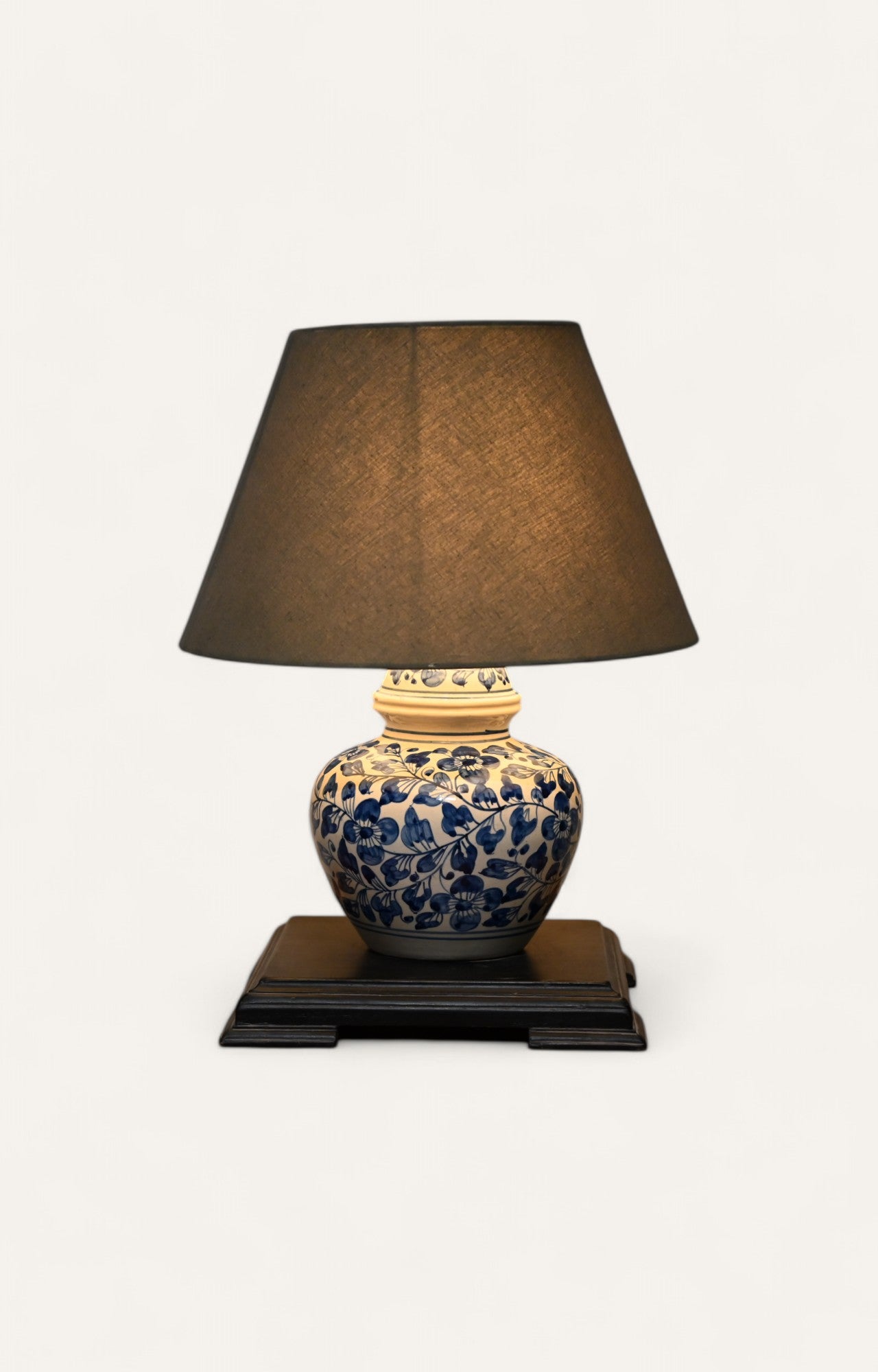 Indian Blue pottery ceramic Table Lamp