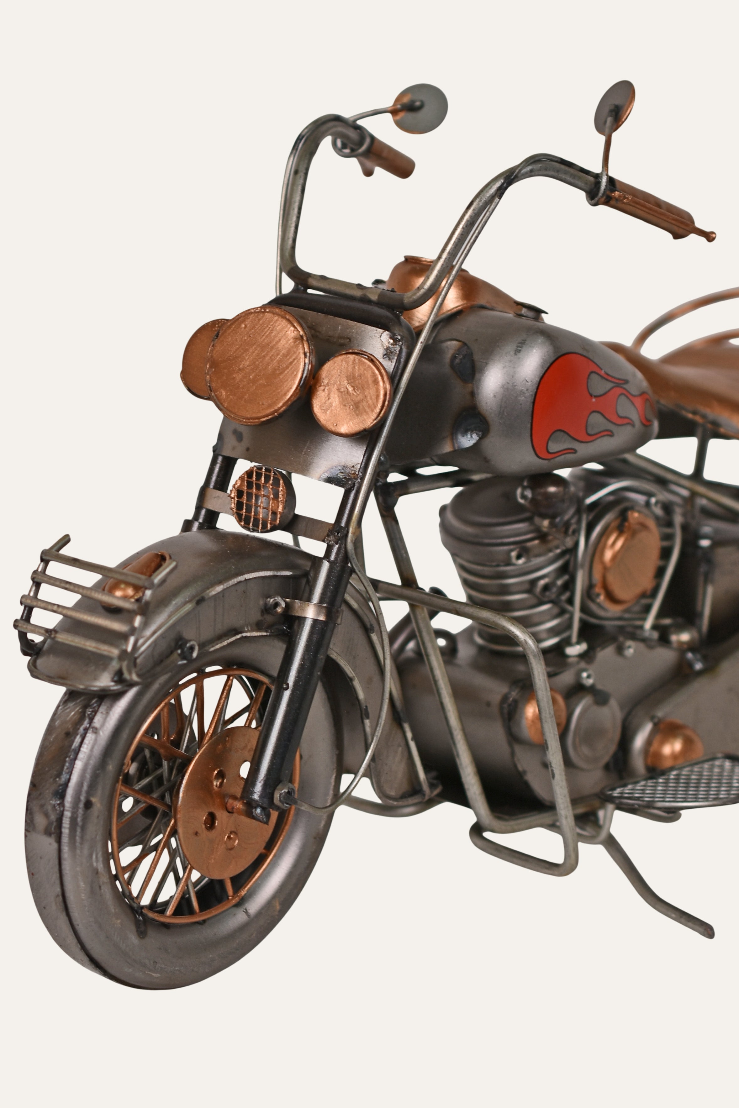 Handcrafted Vintage Motorcycle Decor