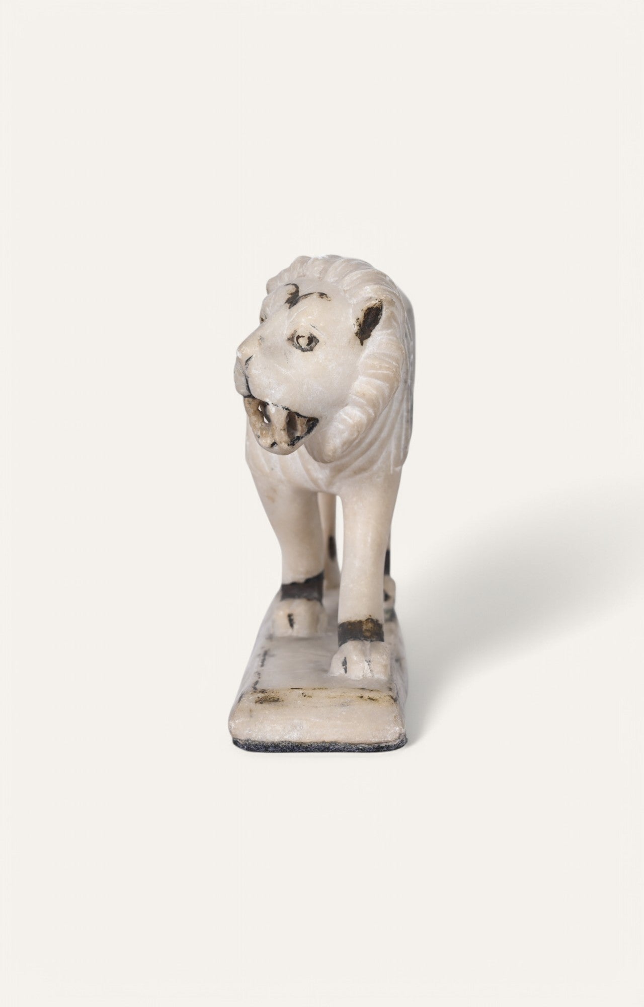 White Marble Lion Statue