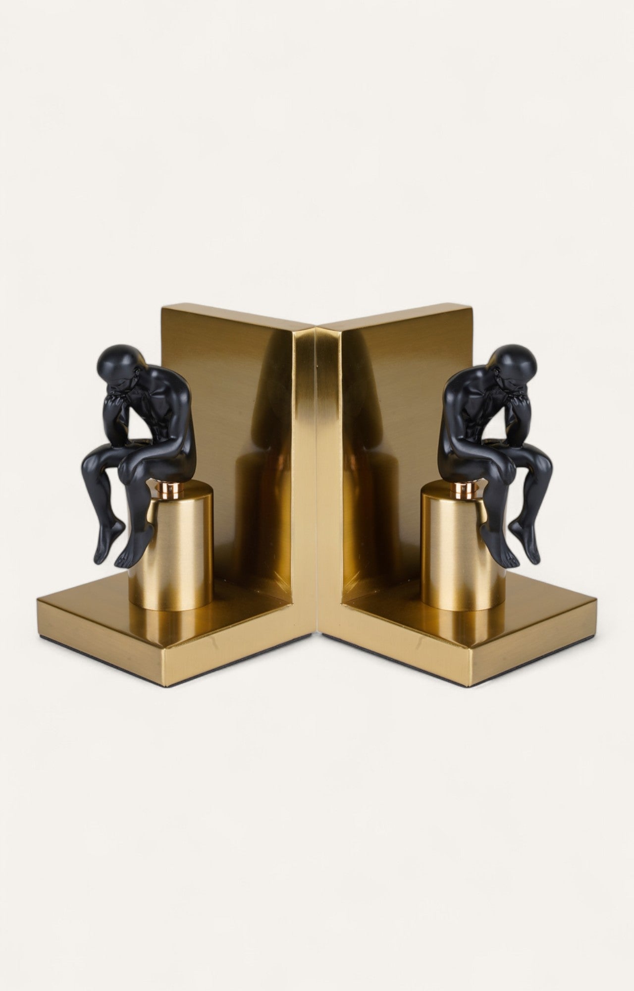 Enigmatic Black & Gold Bookend