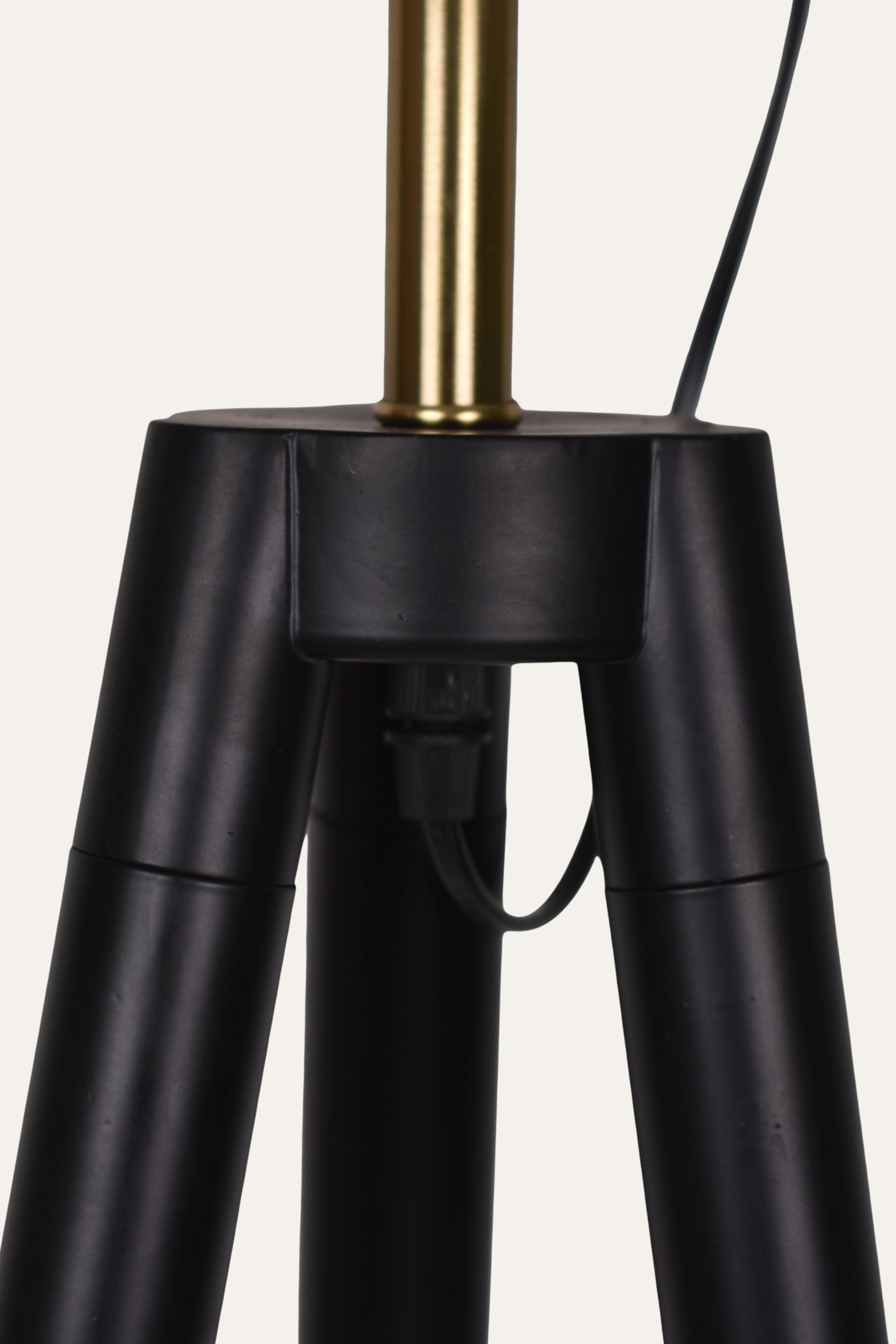 Luxury Brass Finish Dome Tripod Floor Lamp
