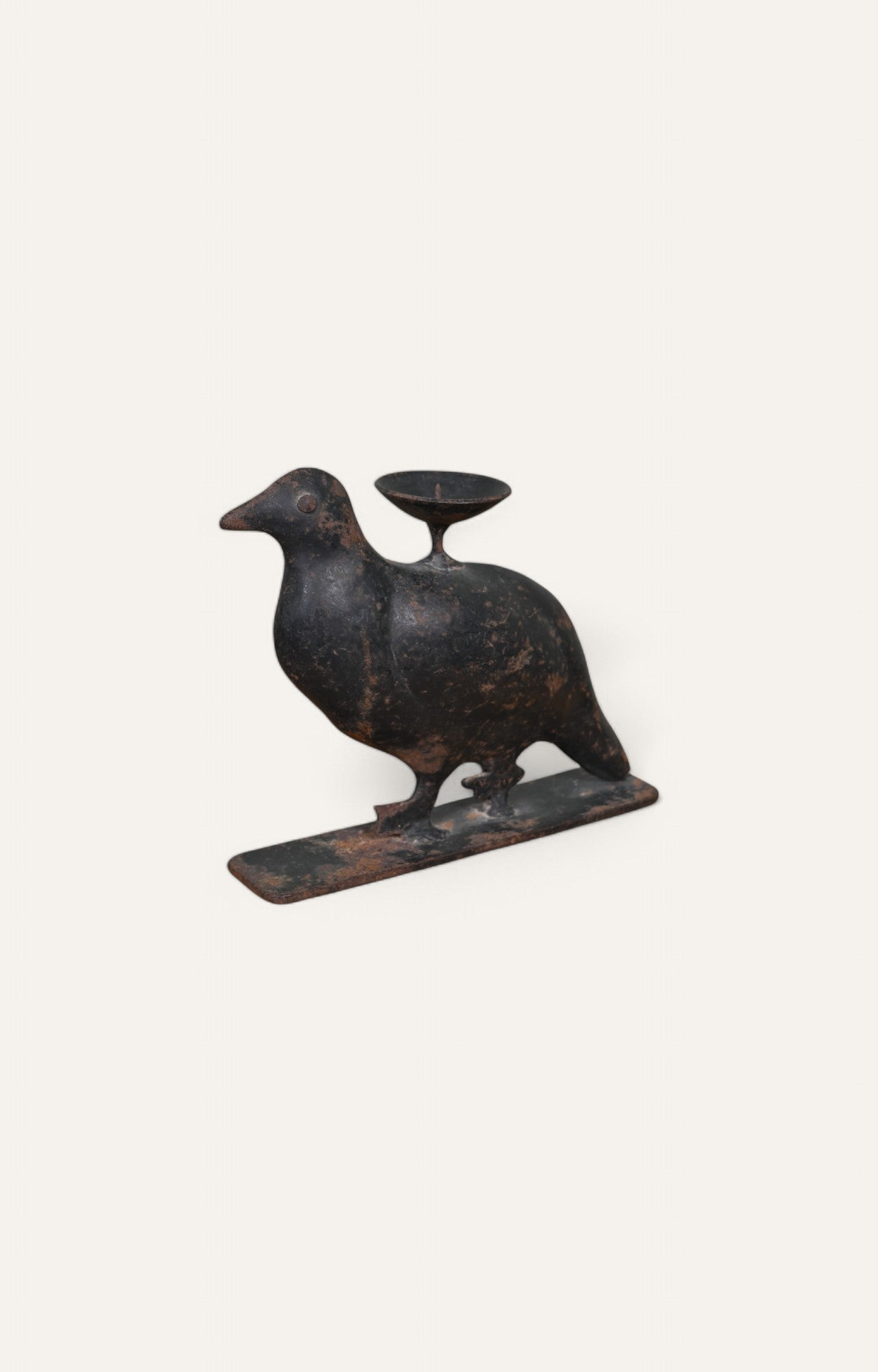 Bird Metal Figurine Candle Holder