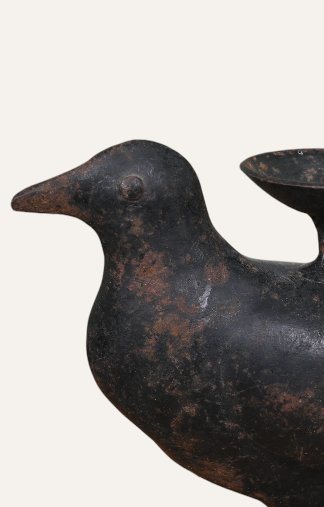 Bird Metal Figurine Candle Holder
