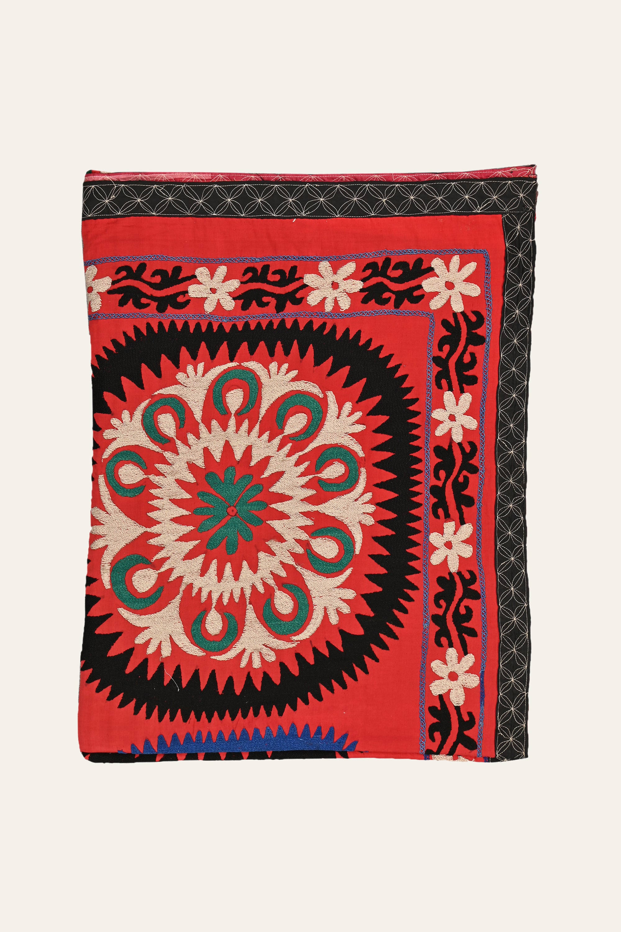 Concentric Medallion Suzani Wall Tapestry