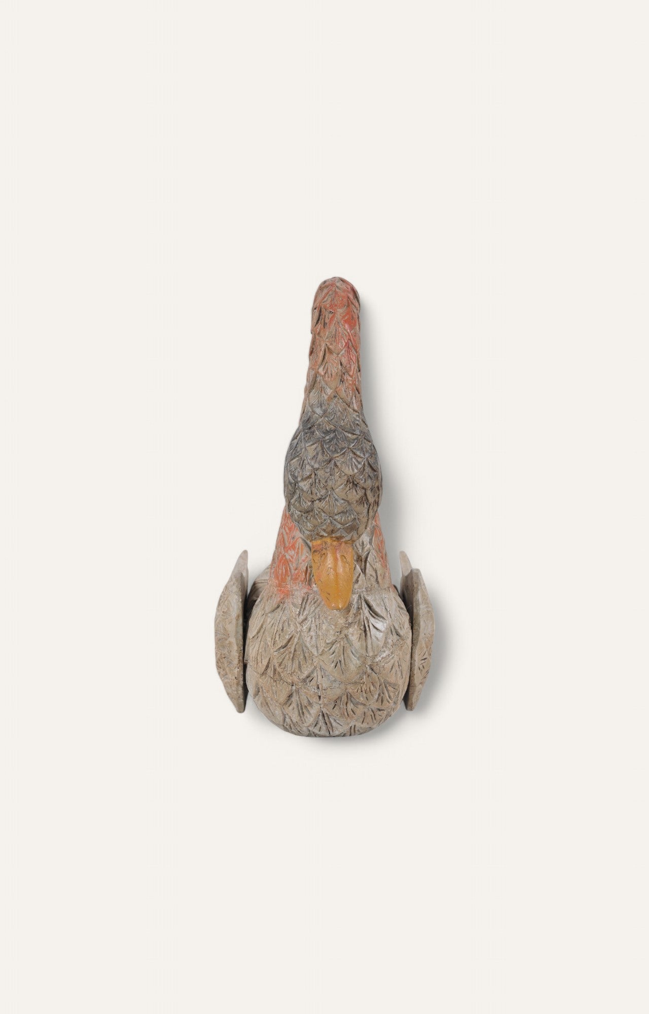 Hand-Carved Swan Sculpture