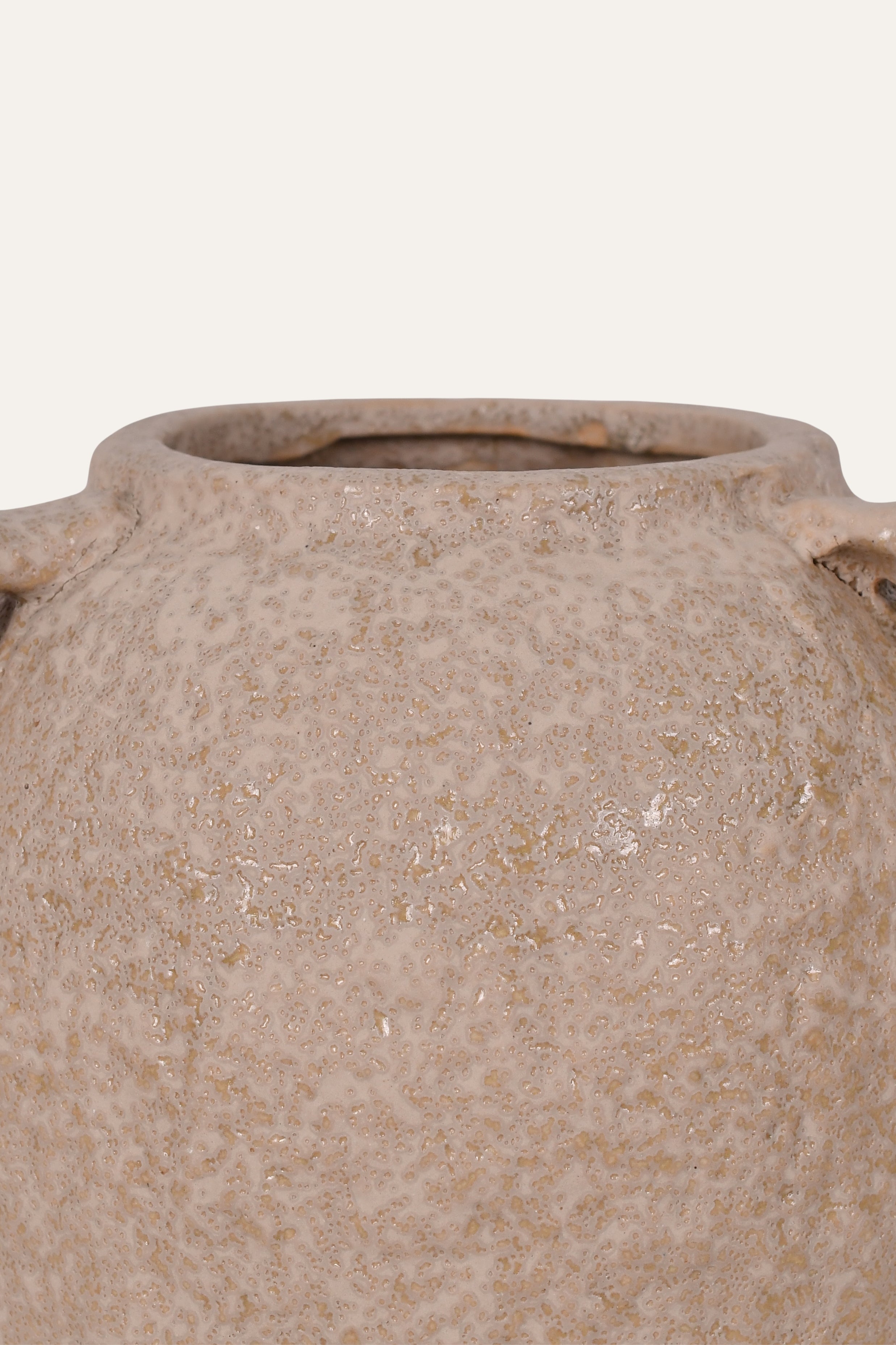 Rustic Speckled Amphora Ceramic Vase