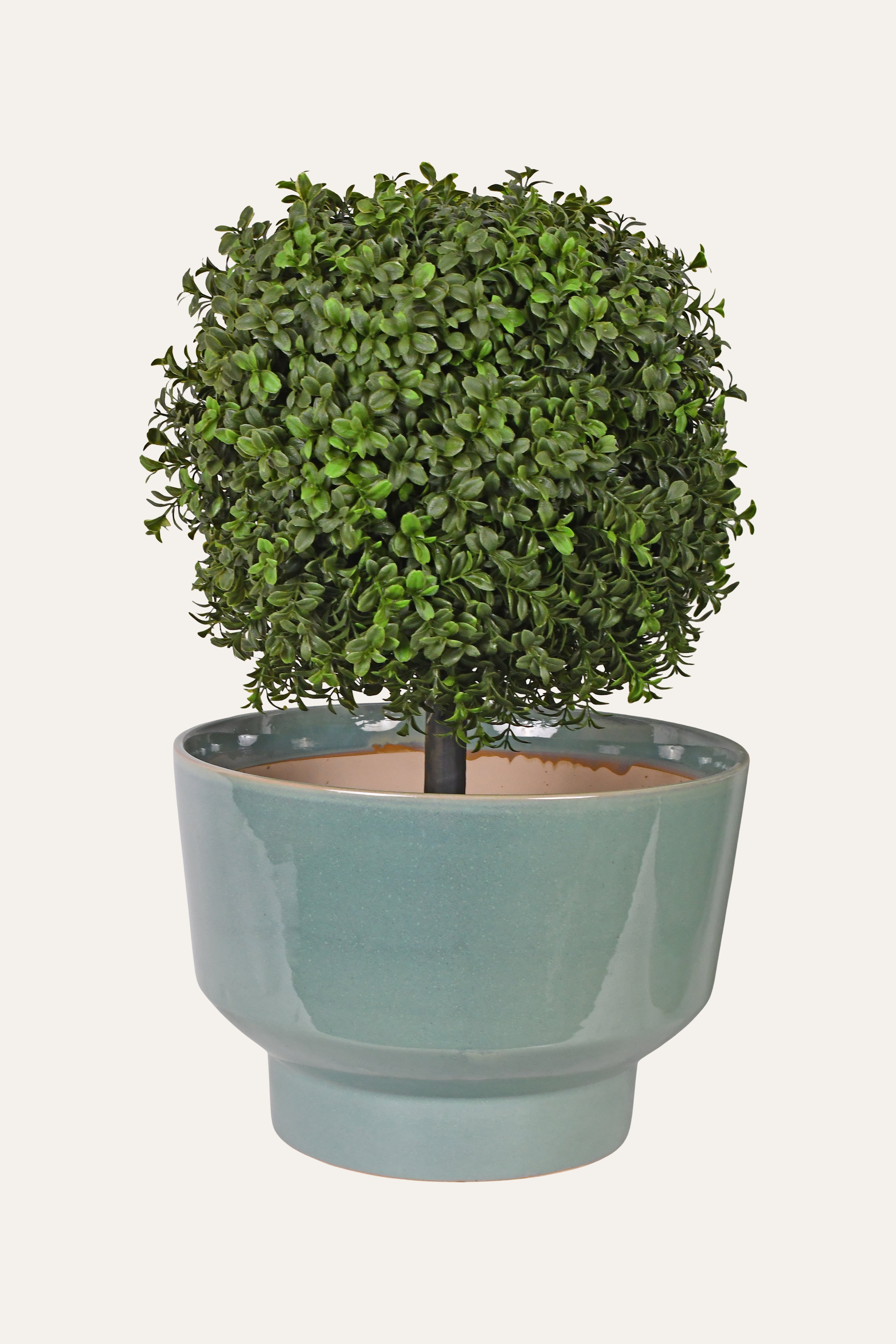 Teal Ceramic Planter - Big