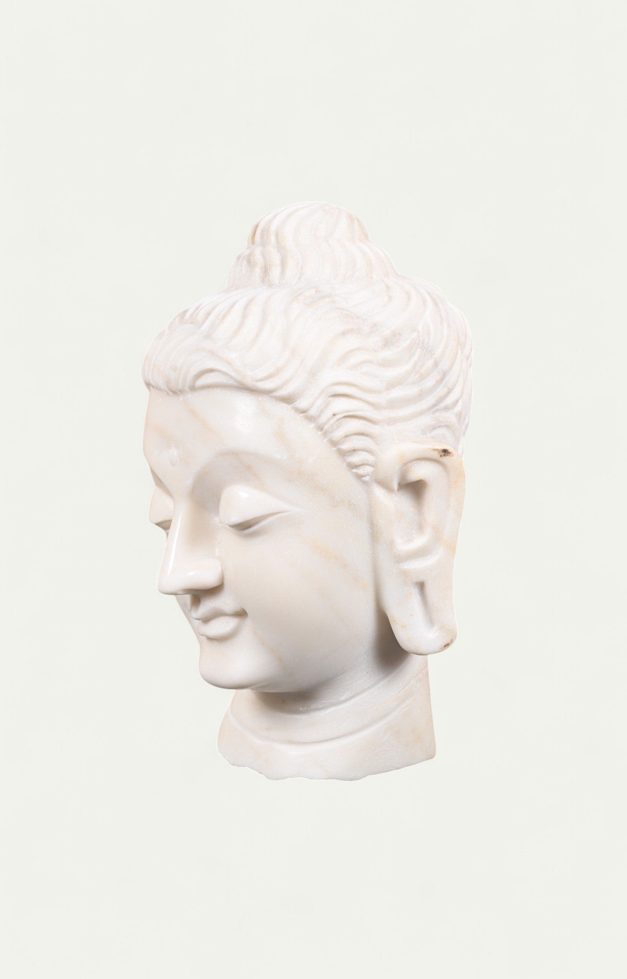 Marble Buddha Head Statue