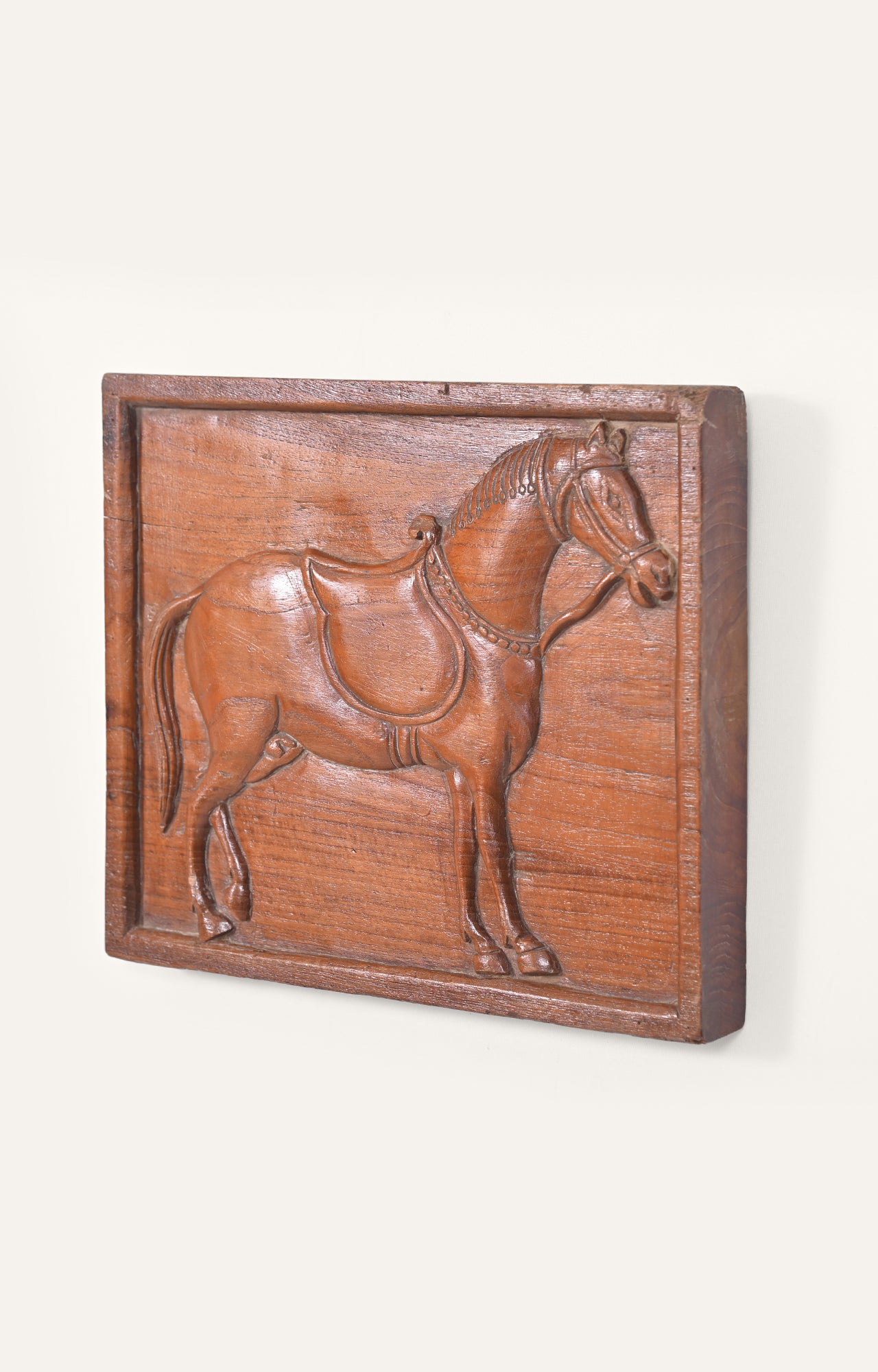 Unique Carved Wood Horse Wall Art