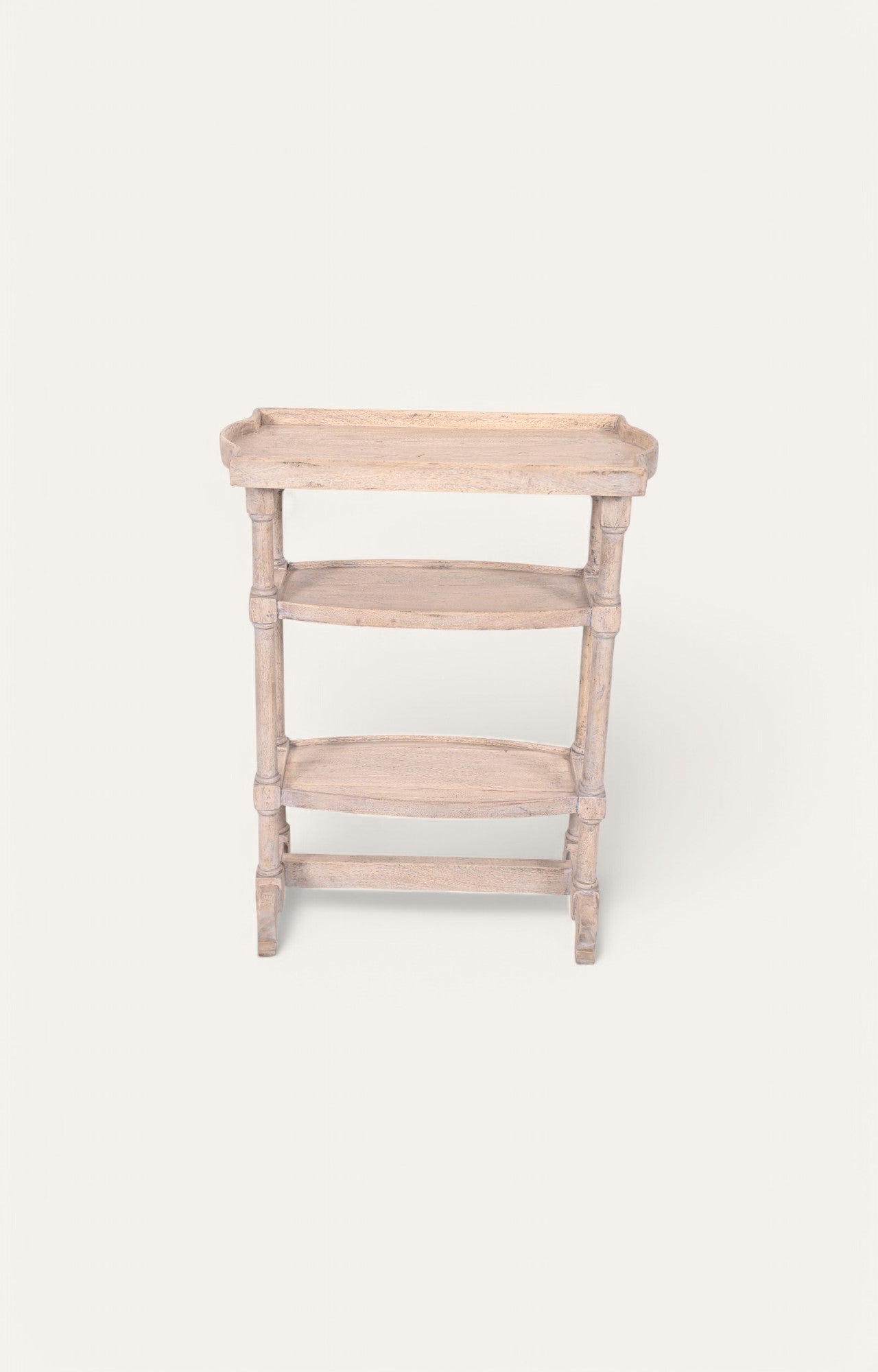 Wood 3-Tier Tray Top shelve