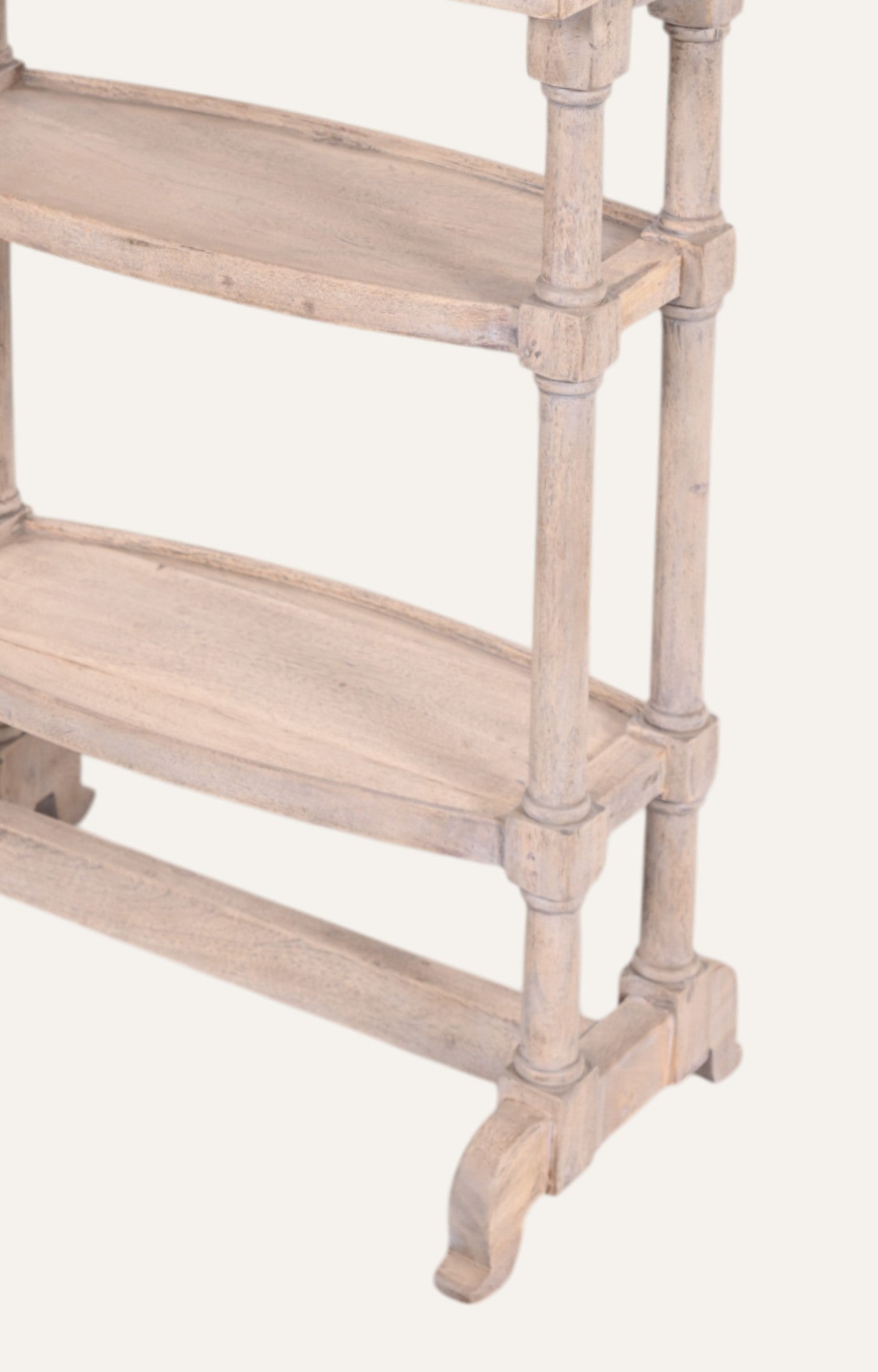 Wood 3-Tier Tray Top shelve