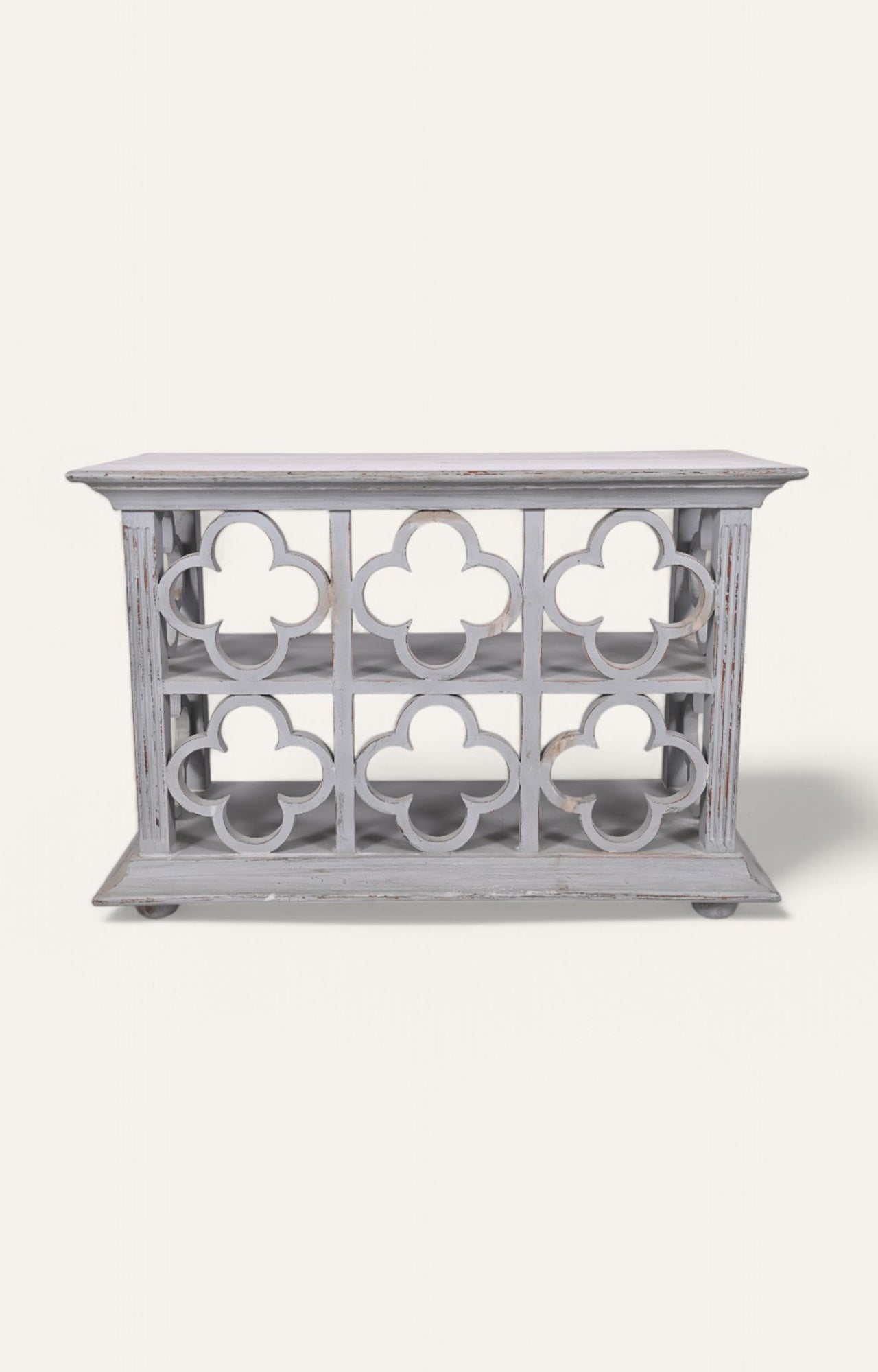 Jali Pattern Wooden Console