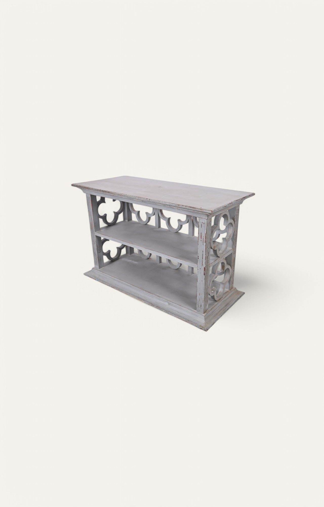 Jali Pattern Wooden Console