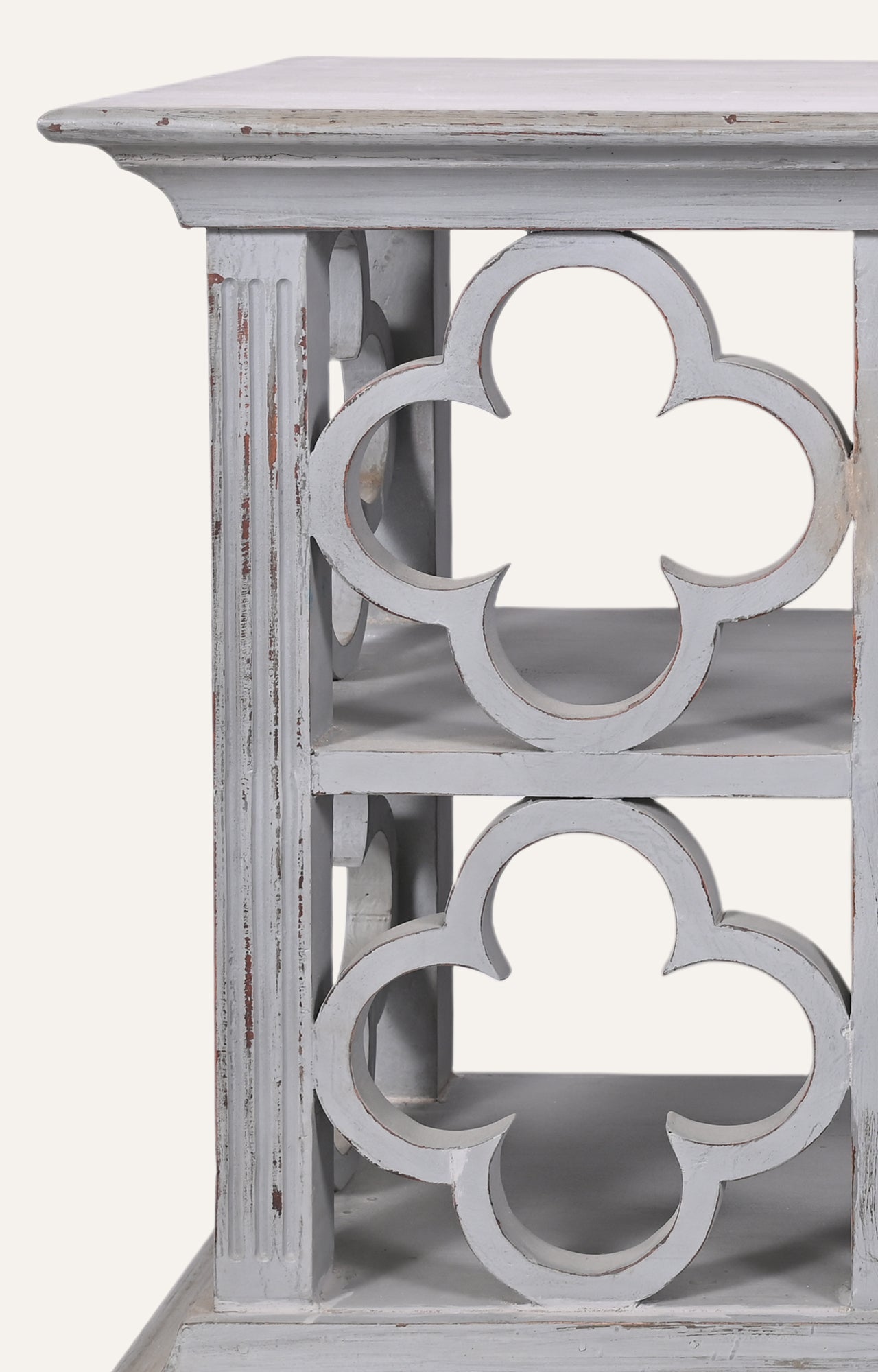 Jali Pattern Wooden Console