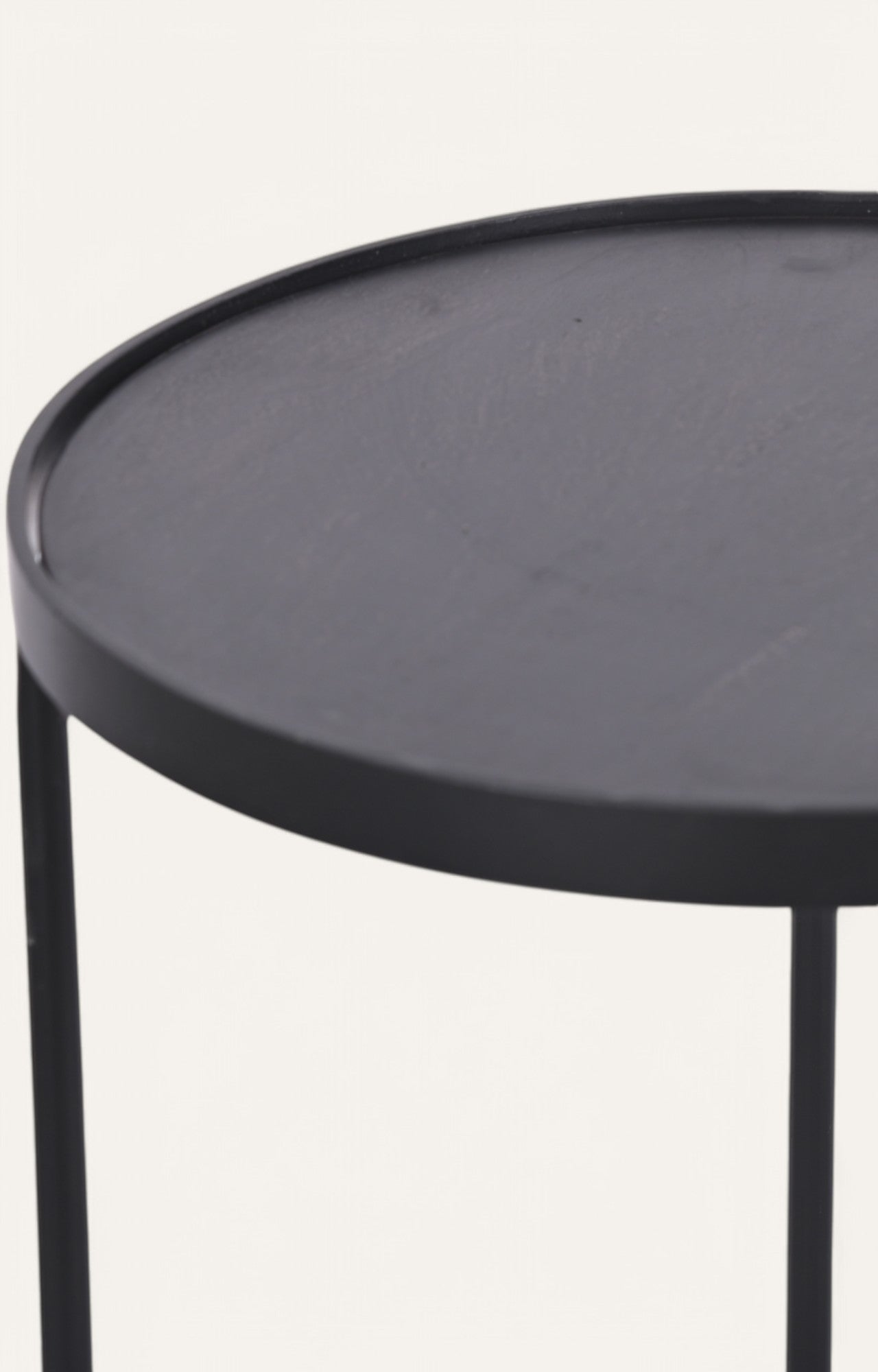 Sculptural Metal Side Tables