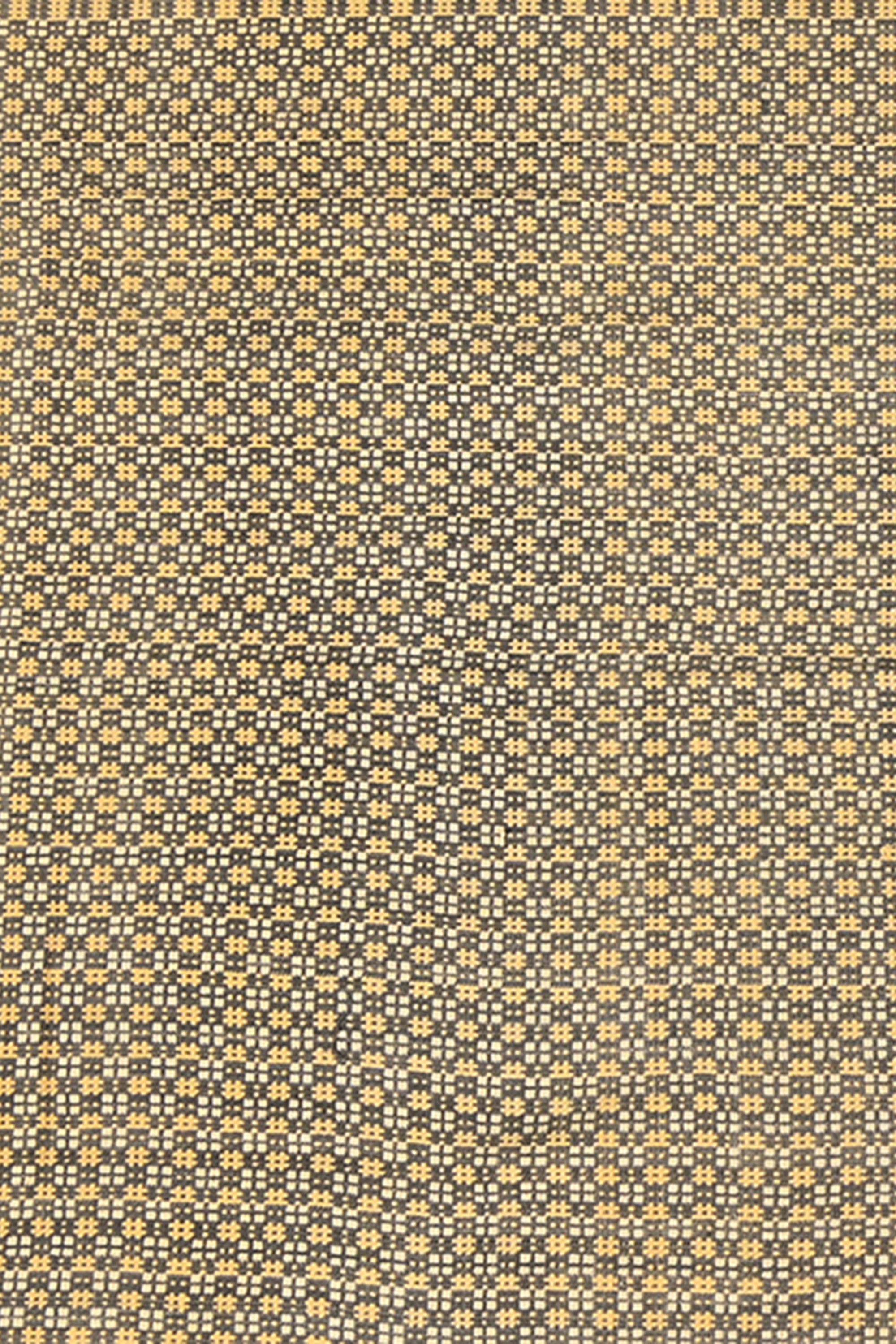 Mustard & Black Stripe Reversible Cotton Khes Wall Tapestry