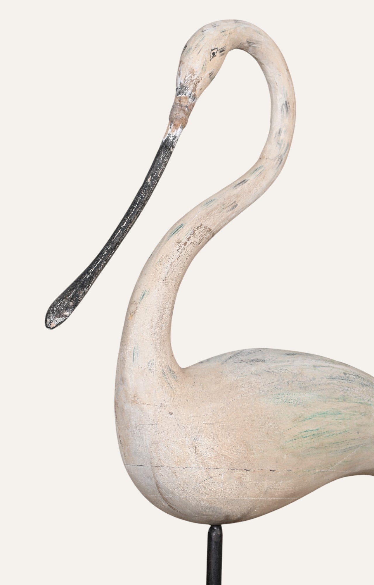 Elegant Long Beak Bird Sculpture