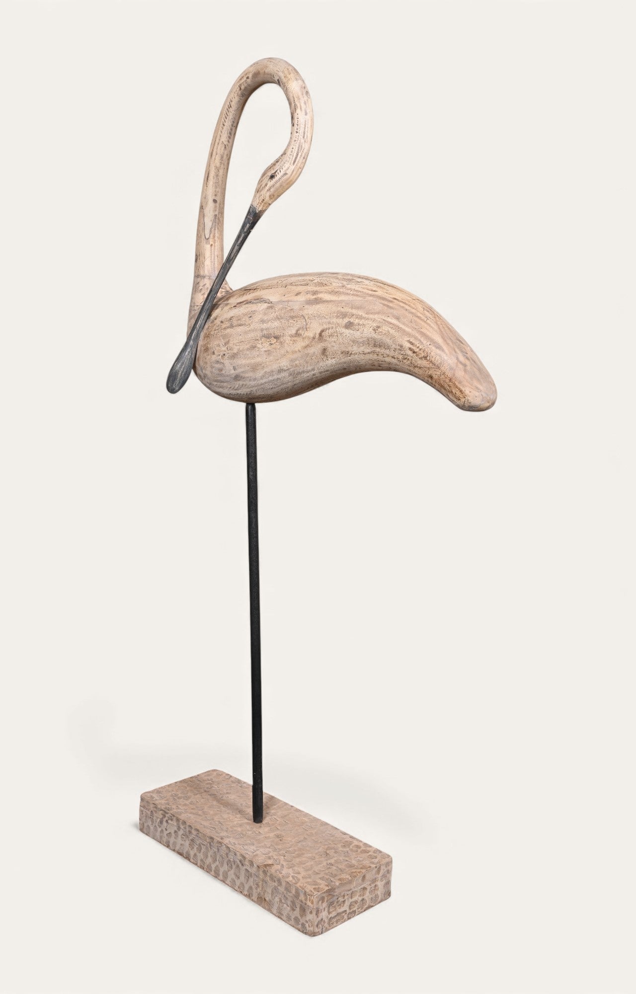 Driftwood Loop-Neck Bird Sculpture