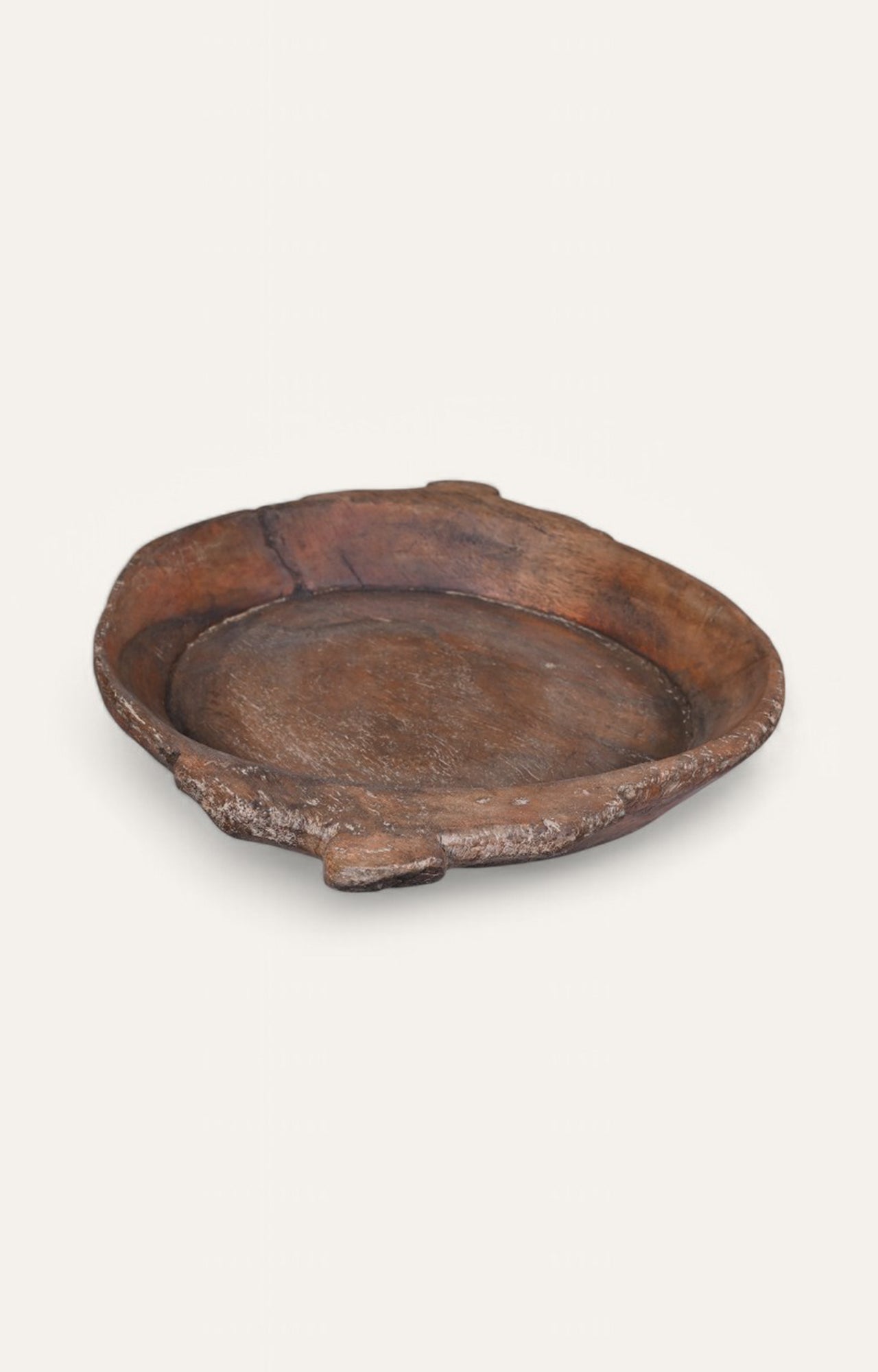 Rustic Wooden Serving Tray with Natural Grain