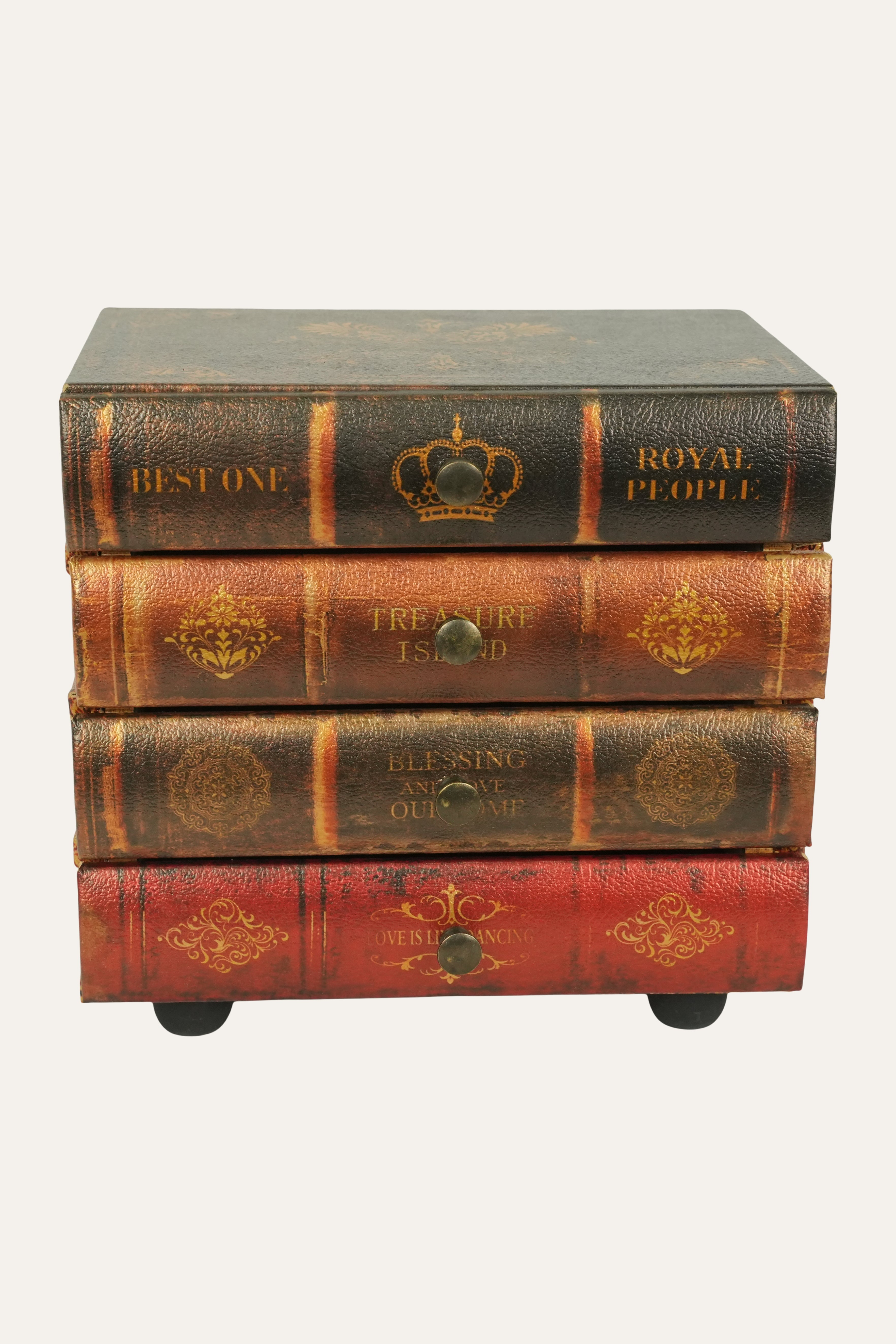 Dark Medallion Book Drawer Box