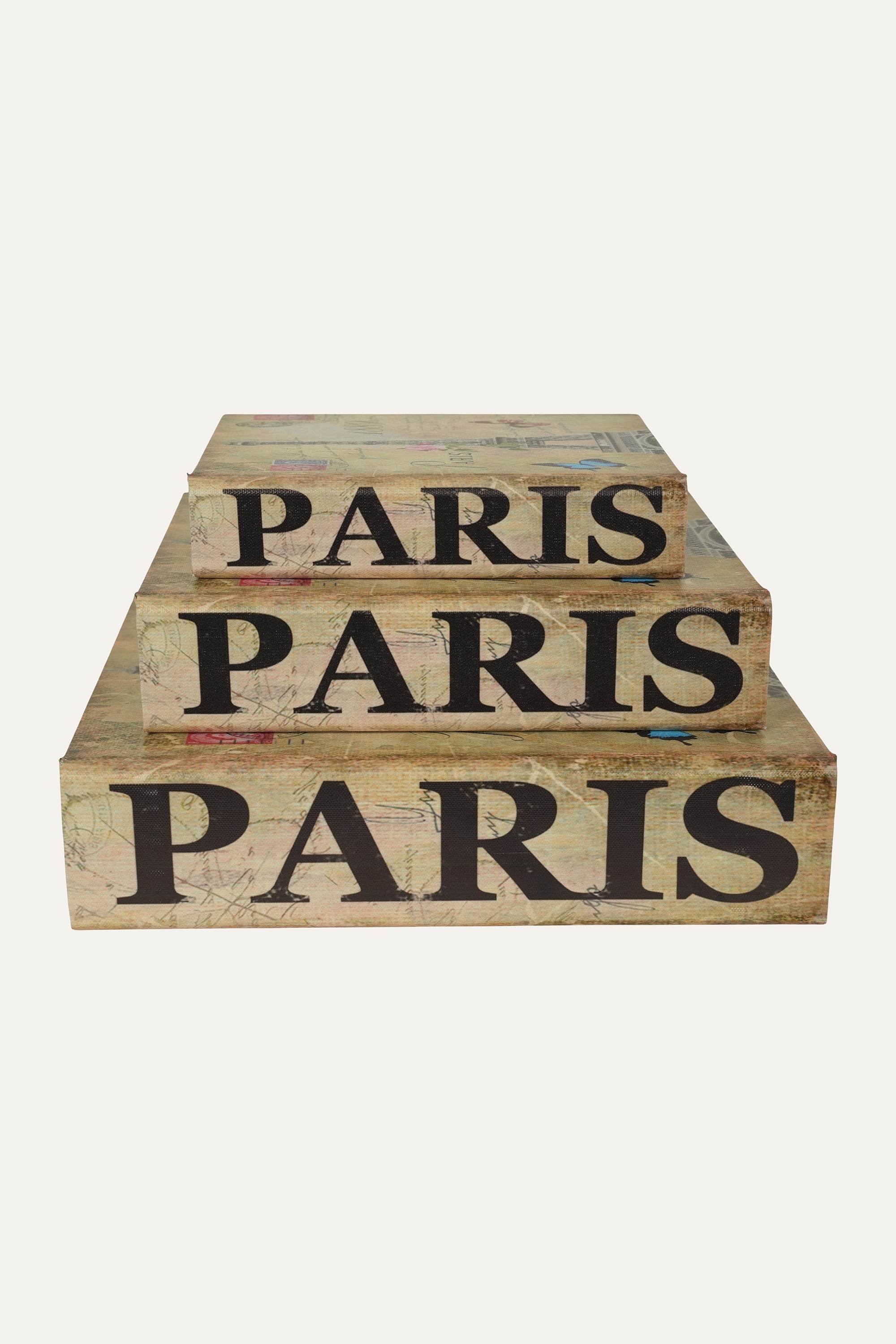 Decorative Eiffel Tower book box organizer