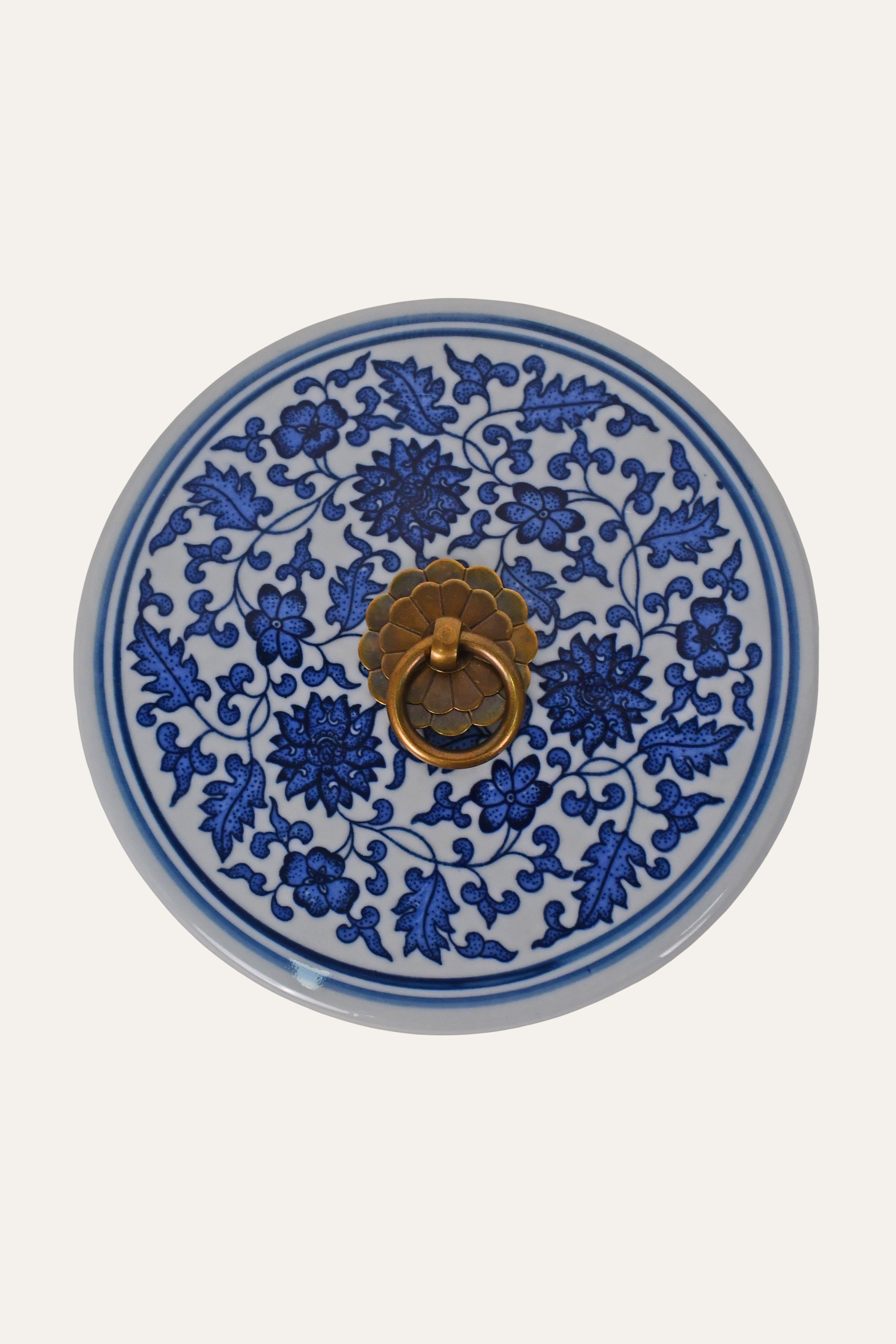 Decorative blue white bowl