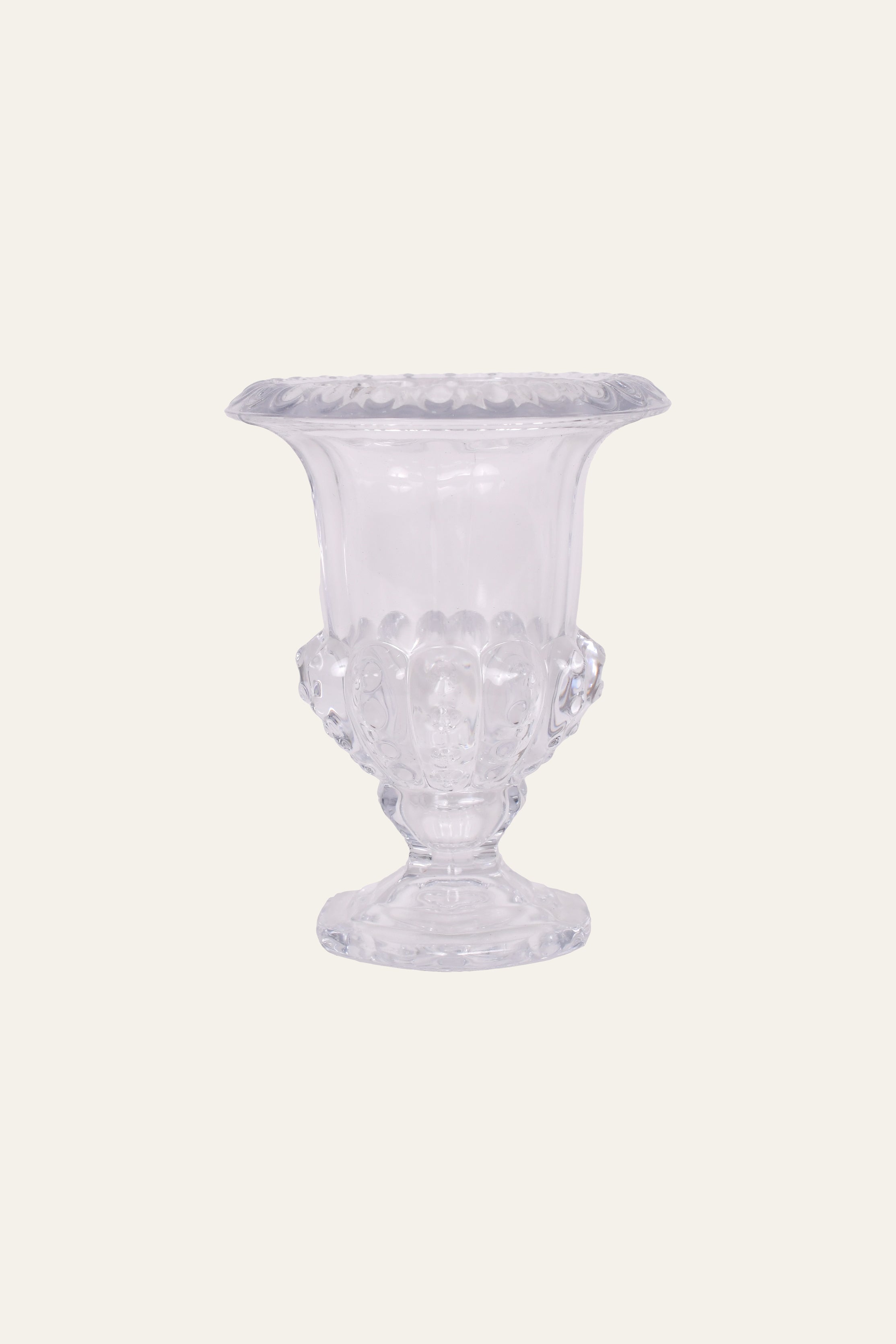 Decorative floral glass candle stand for modern interiors