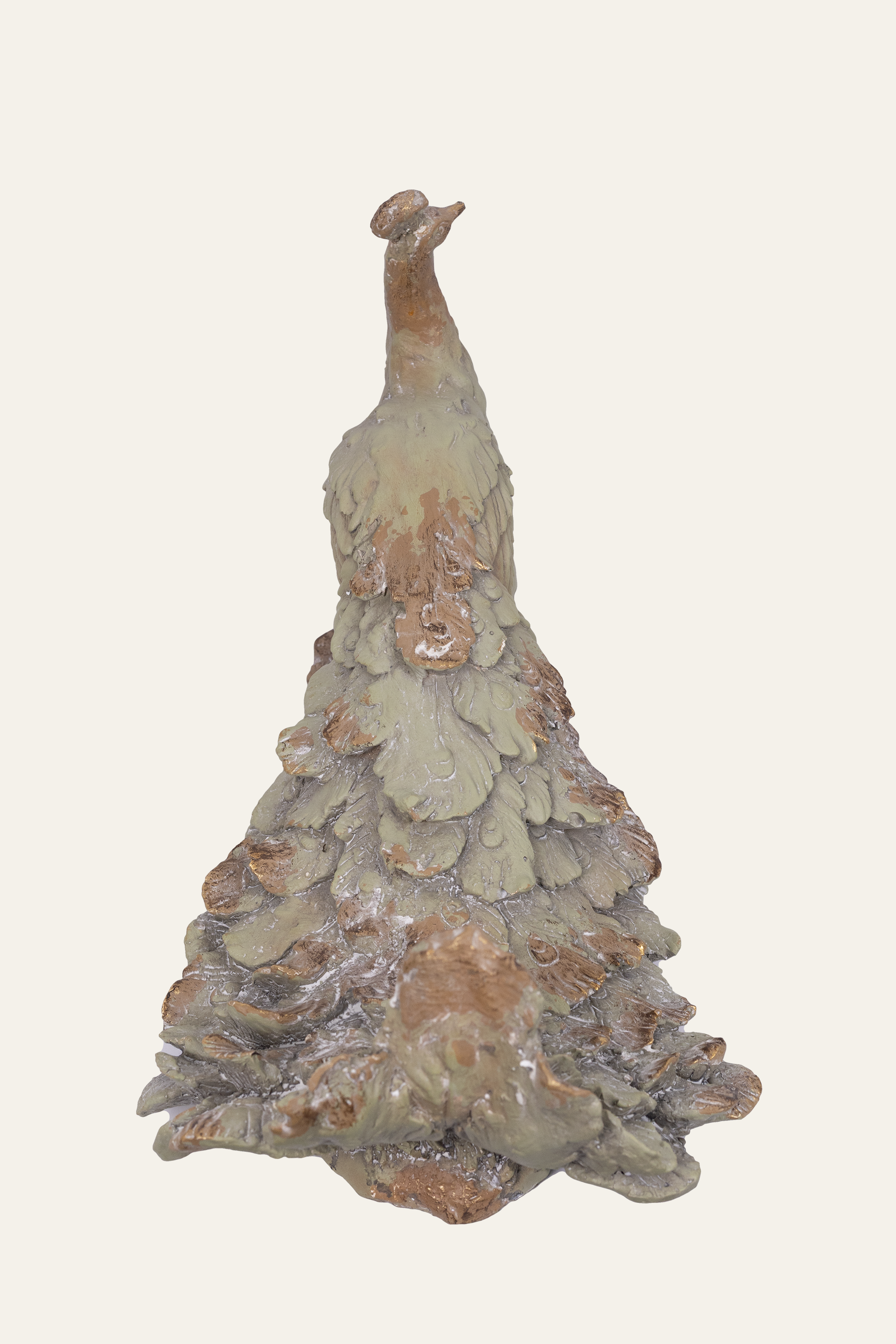 Decorative peacock figure