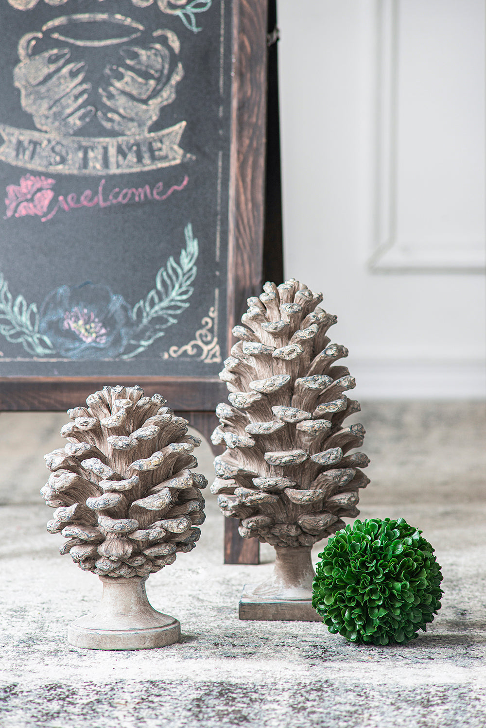 Decorative pinecone decor