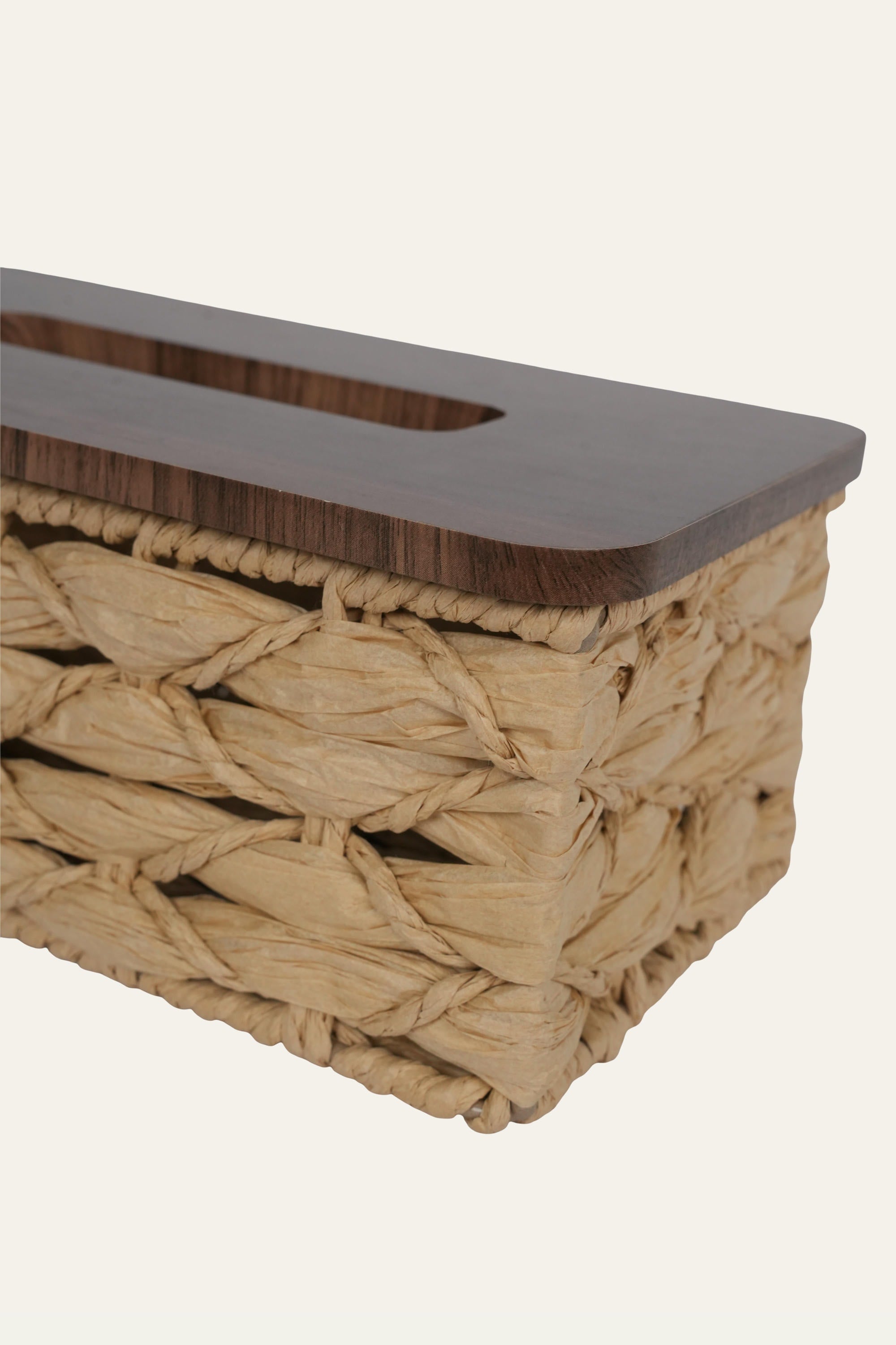 Decorative woven tissue paper holder for modern Indian homes