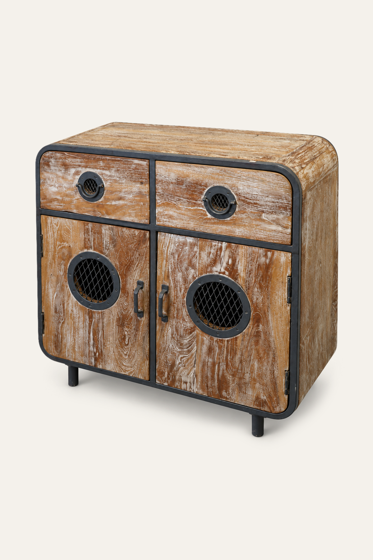 Distressed Wood Sideboard