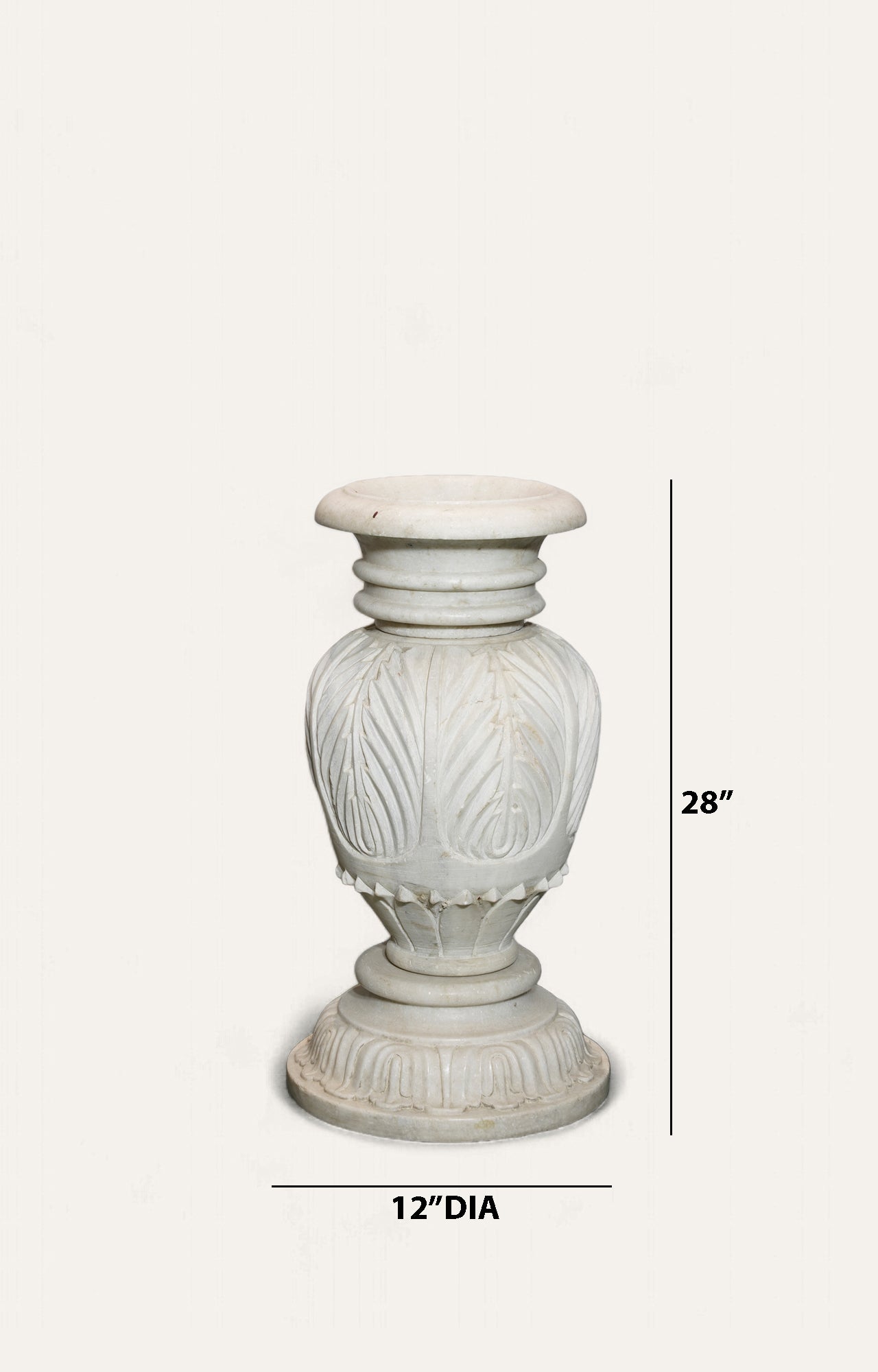 Doulton Fern Leaf Urn_size