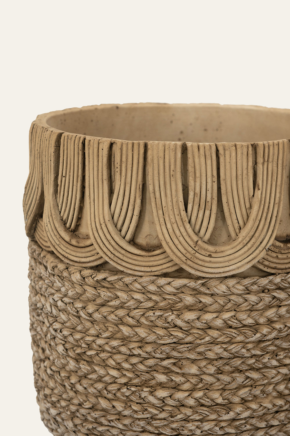 Textured Cement Vase