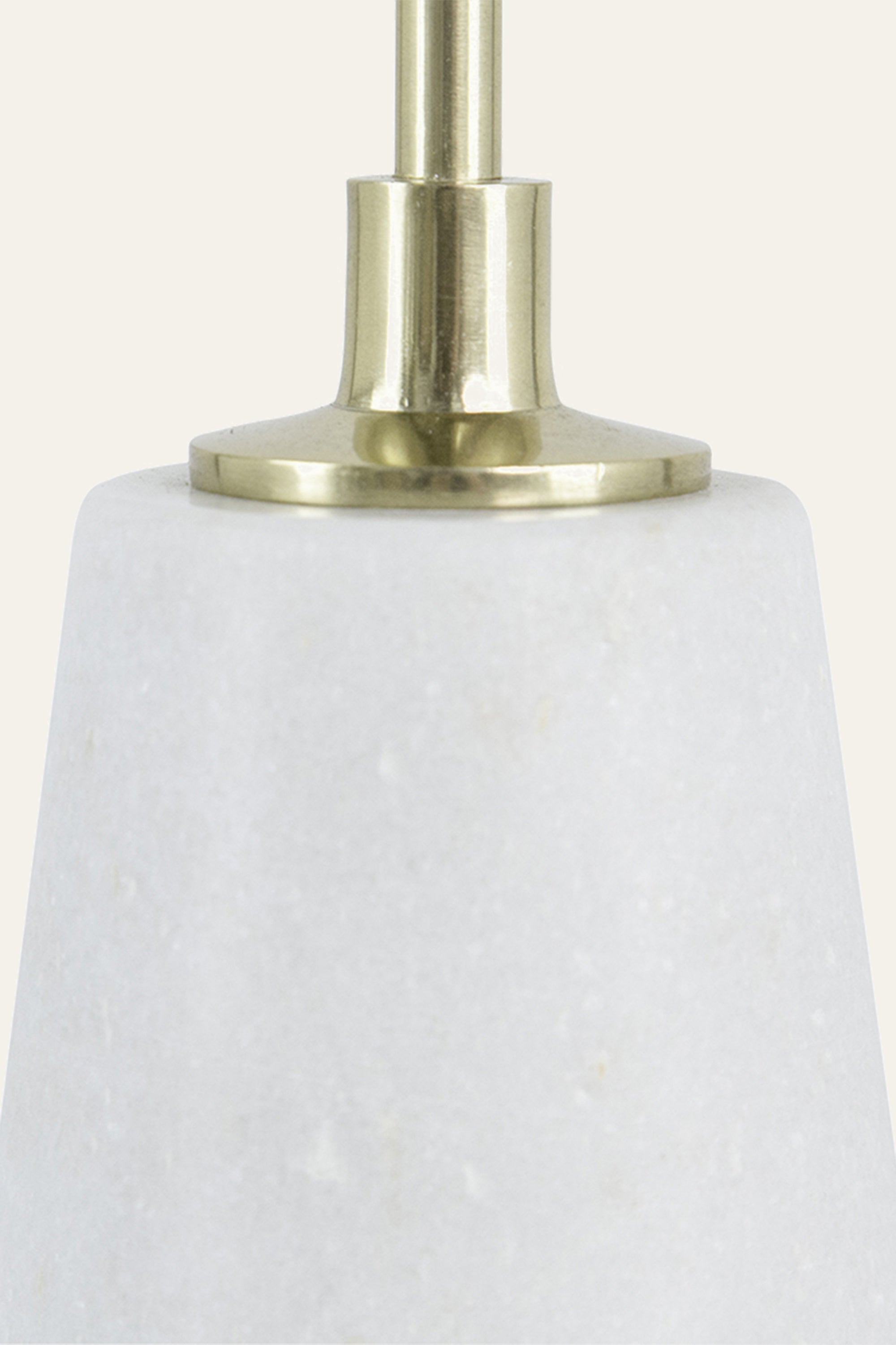 Metal Candle Holder with Marble Base