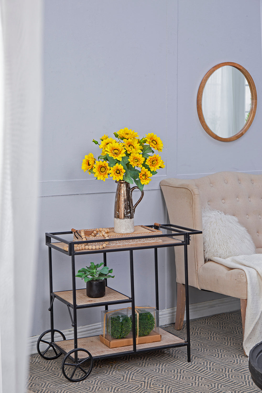 Yellow Sunflower Flower Bunch