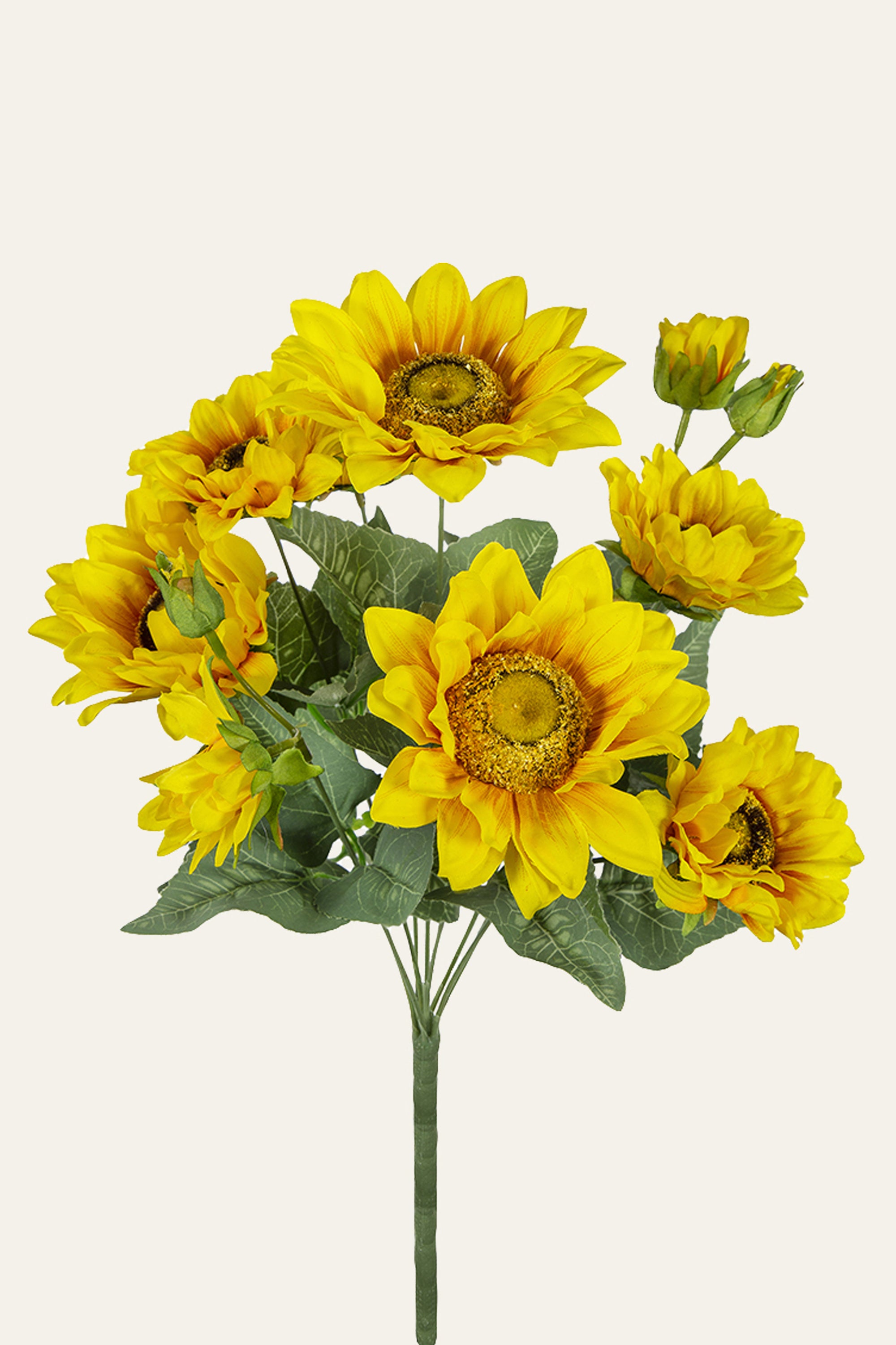 Bouquet of yellow sunflowers 