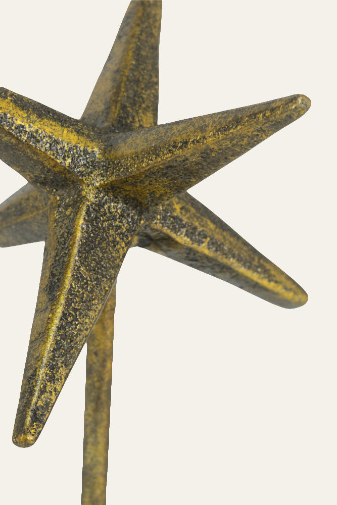 Contemporary Gold Star Sculpture