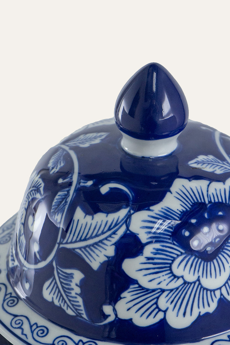 decorative jar with lid