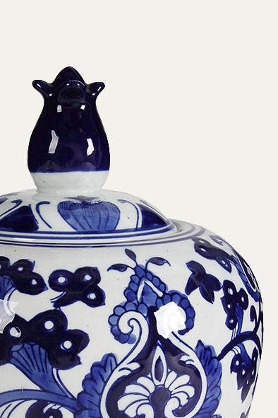 Decorative Porcelain Jar with Lid