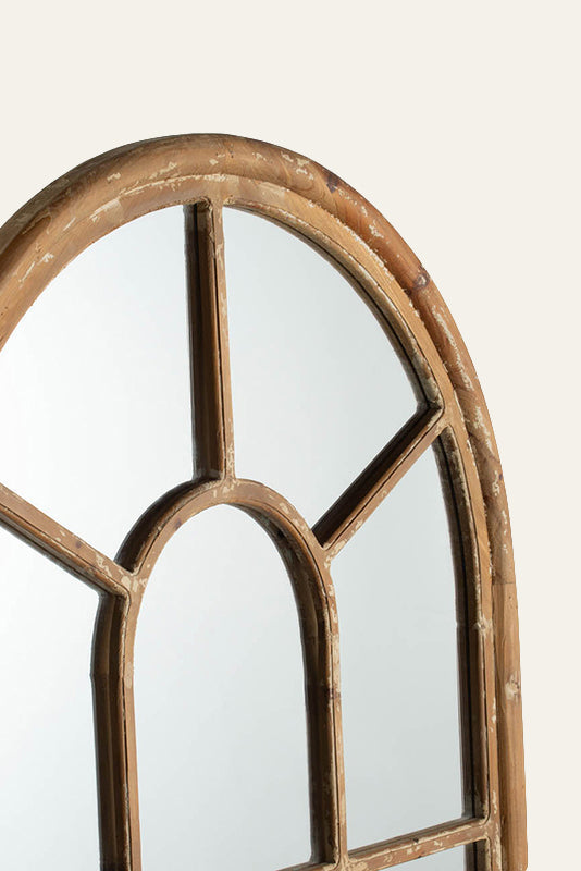 Mirror with Wooden Frame