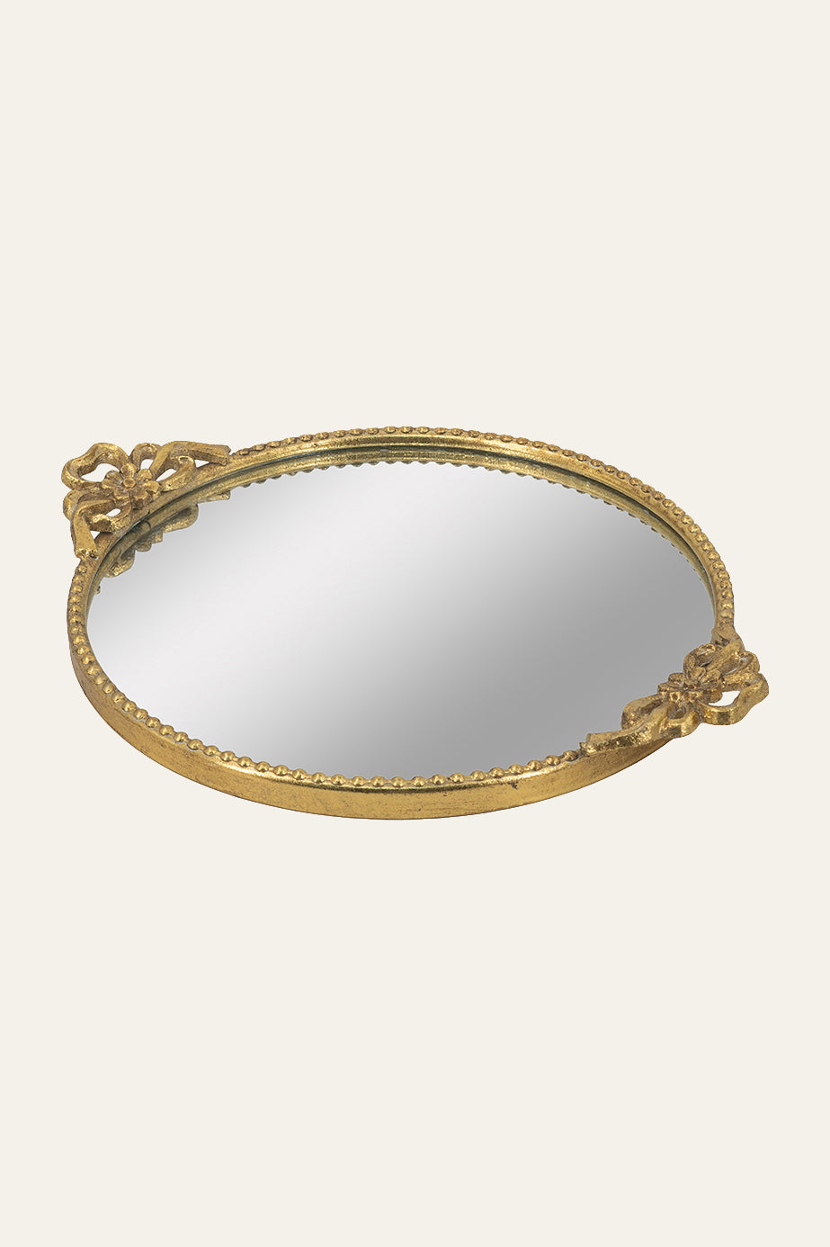Gold-framed mirror