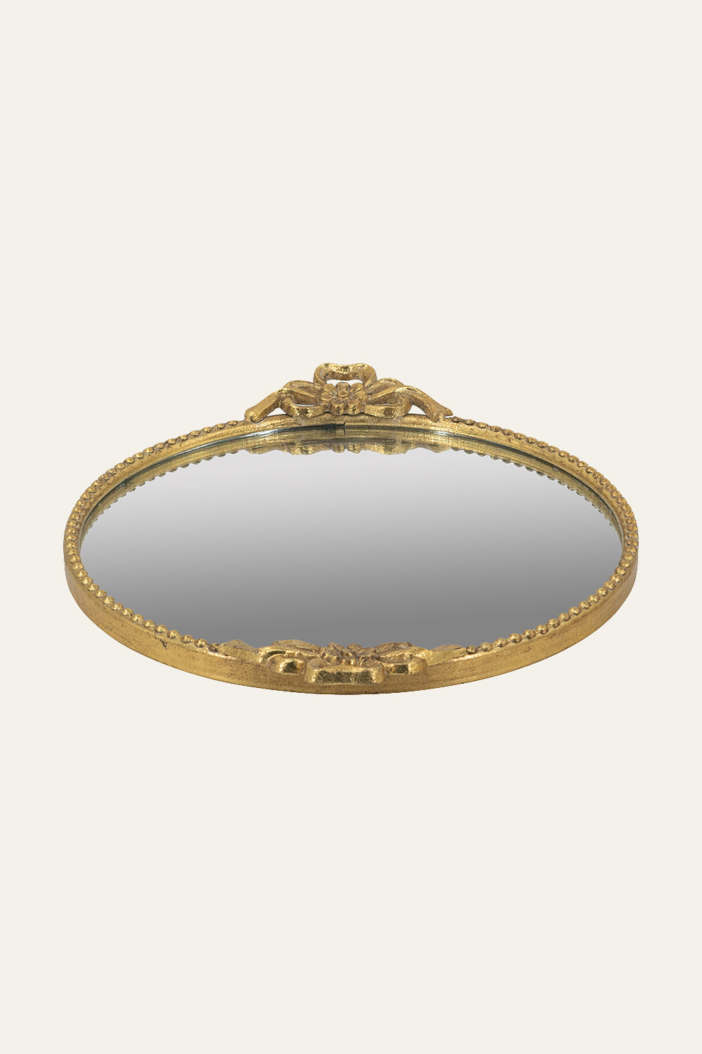 Round Gold Metal Mirror