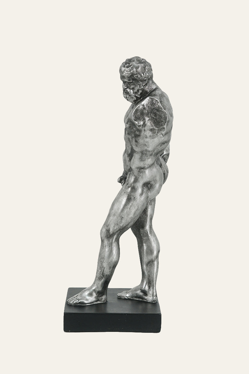 Farnese Hercules Silver Sculpture