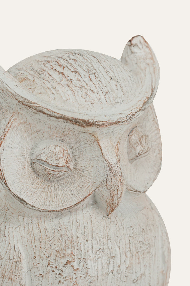 White owl figurine