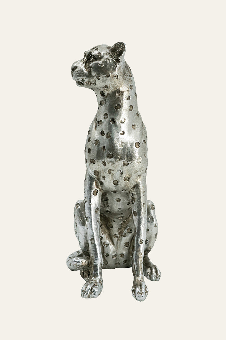Sitting Leopard Figurine